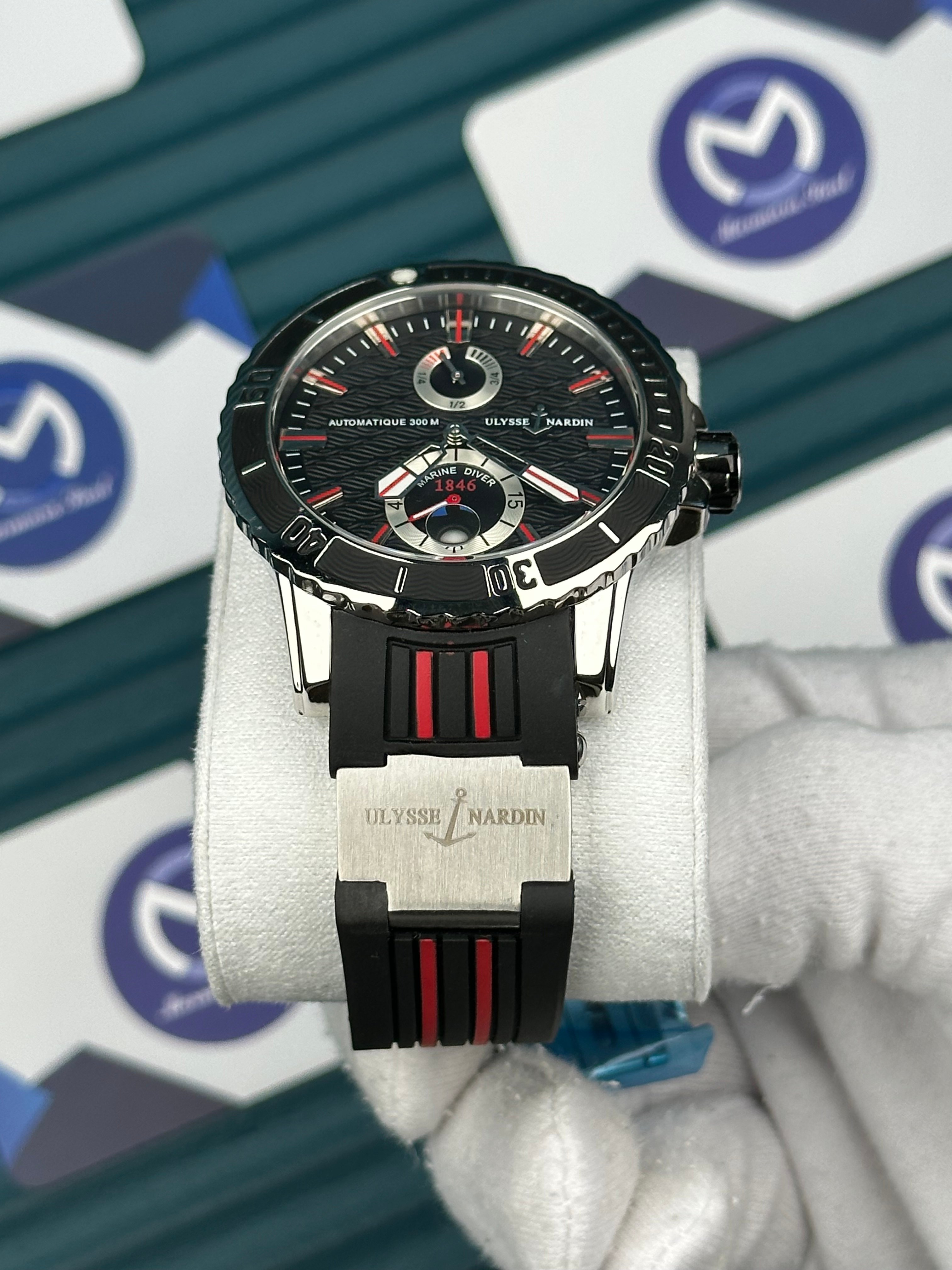 Ulysse Nardin Chronometer Red Black Cord Black Dial