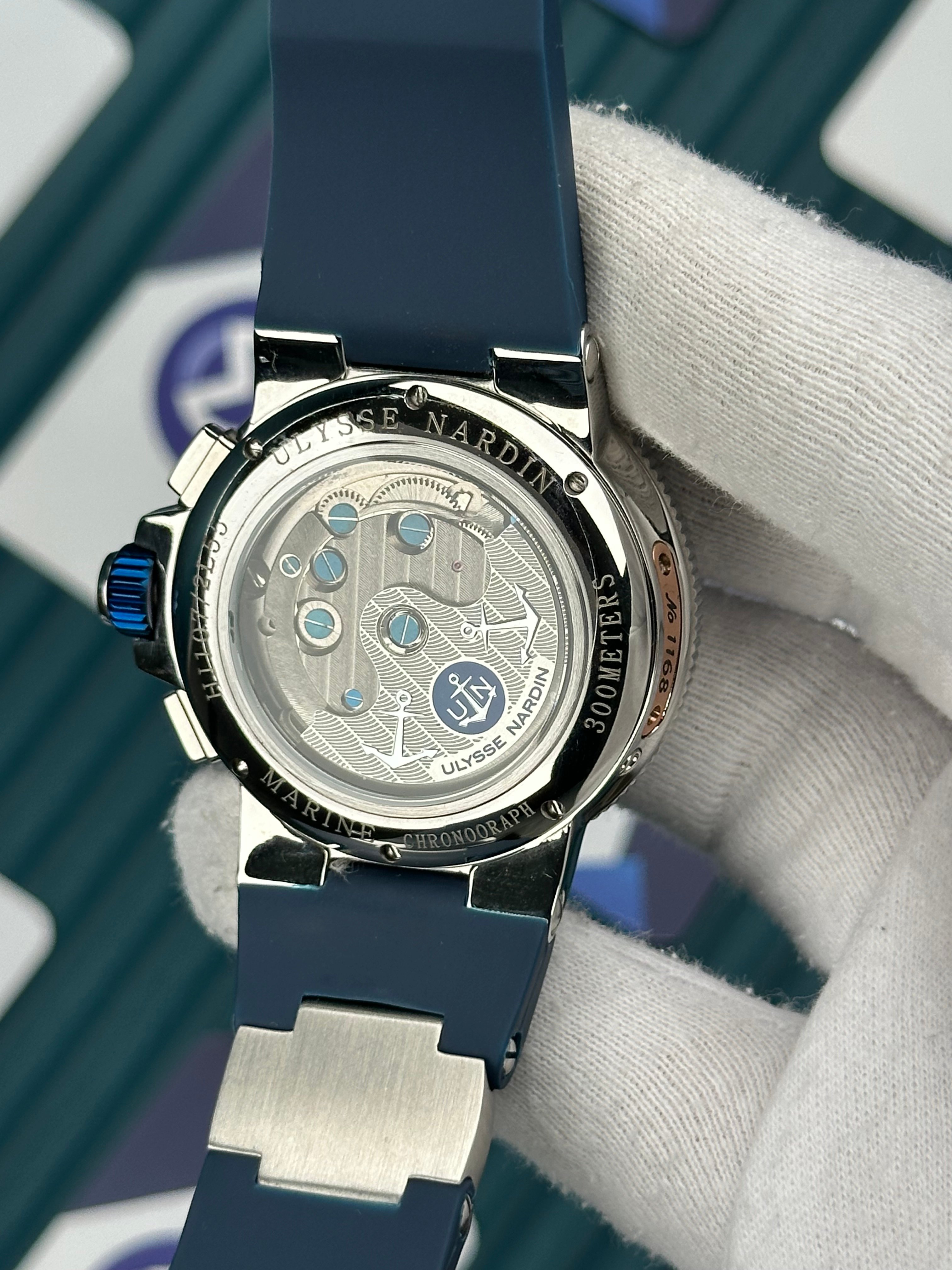 Ulysse Nardin Marine 300 Meters Blue Cord And Dial