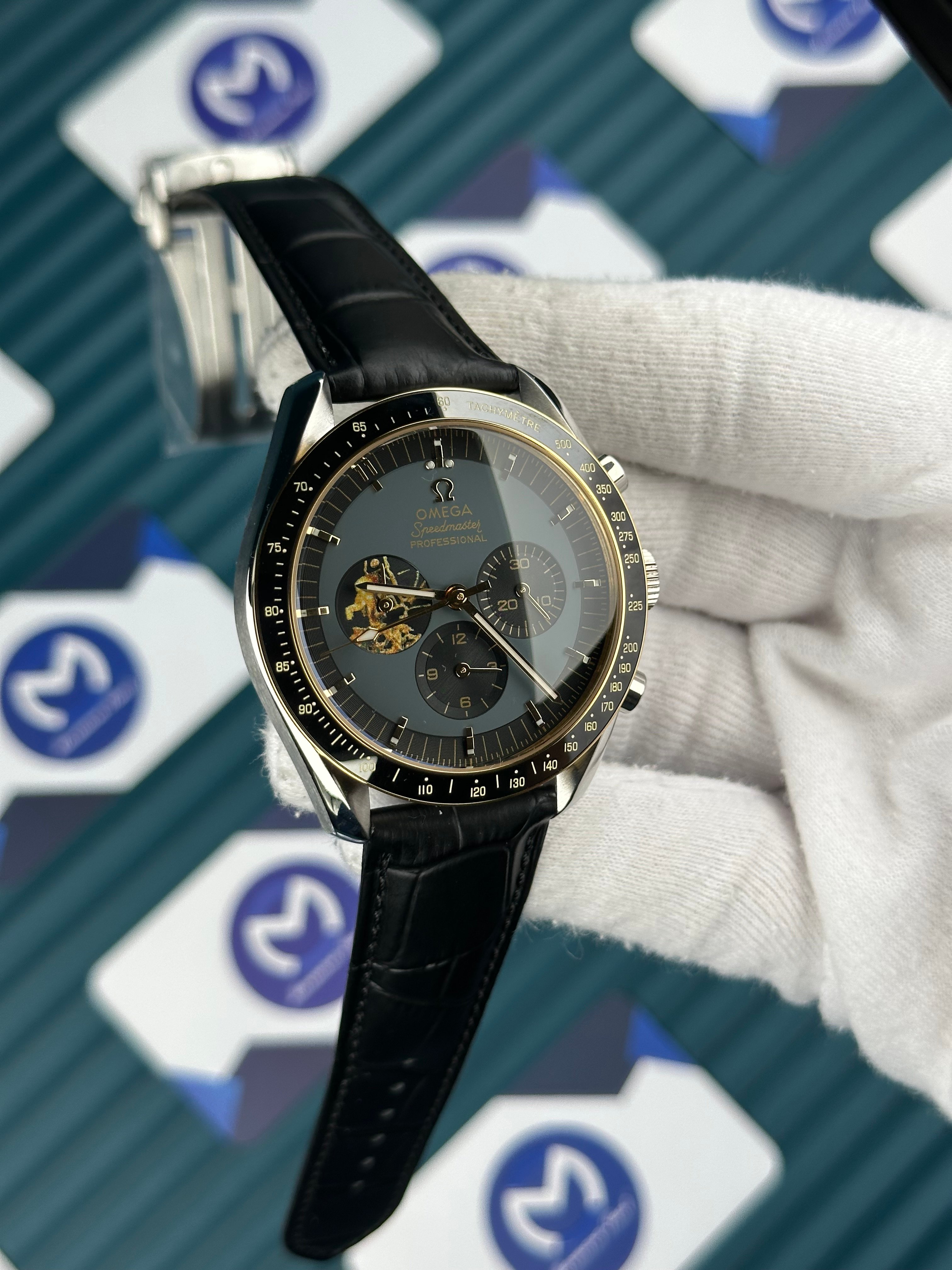 Omega Eyes On The Moon Siyah Deri Kordon
