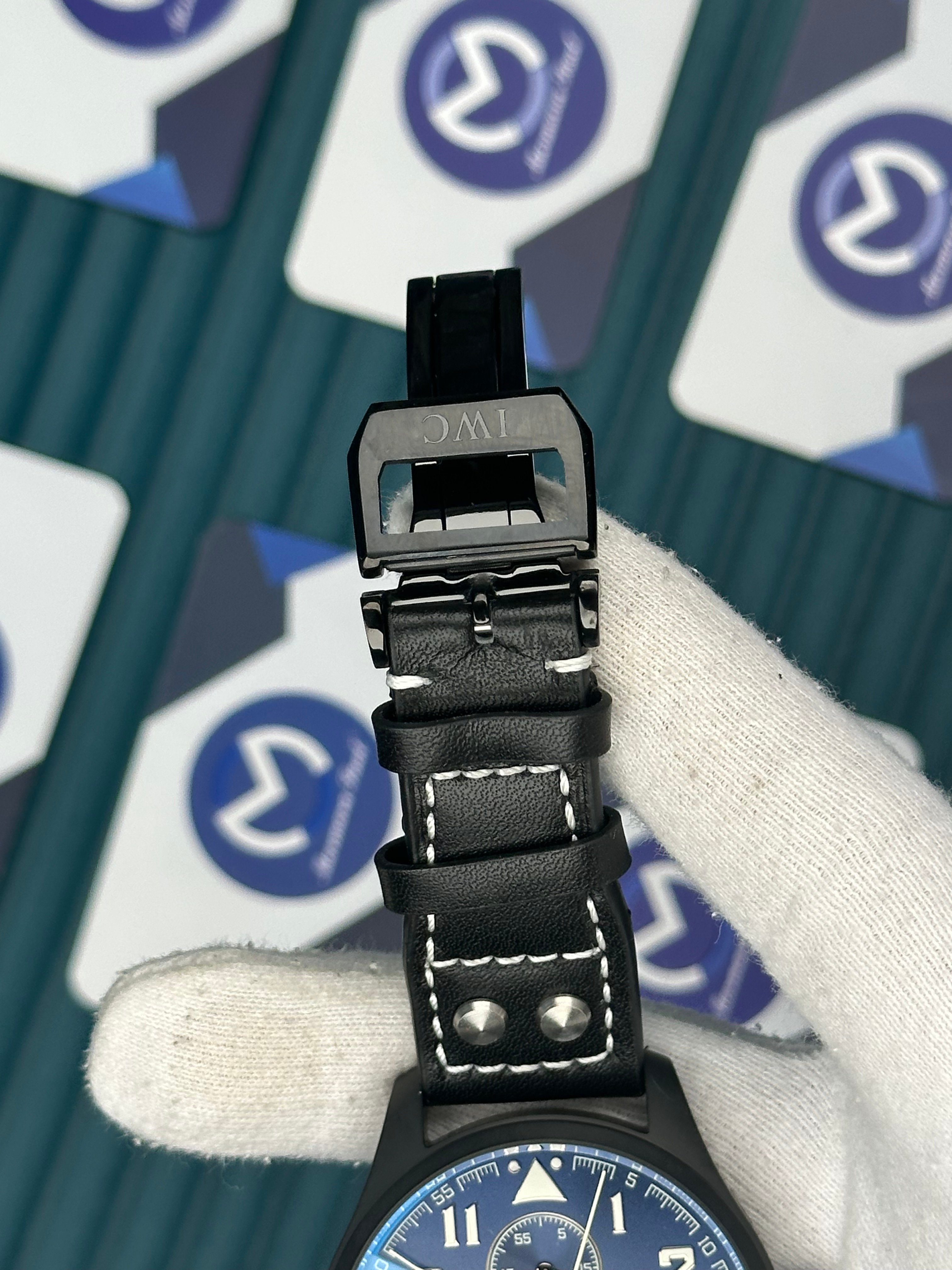 IWC Big Pilot Black Blue Chronograph Automatic