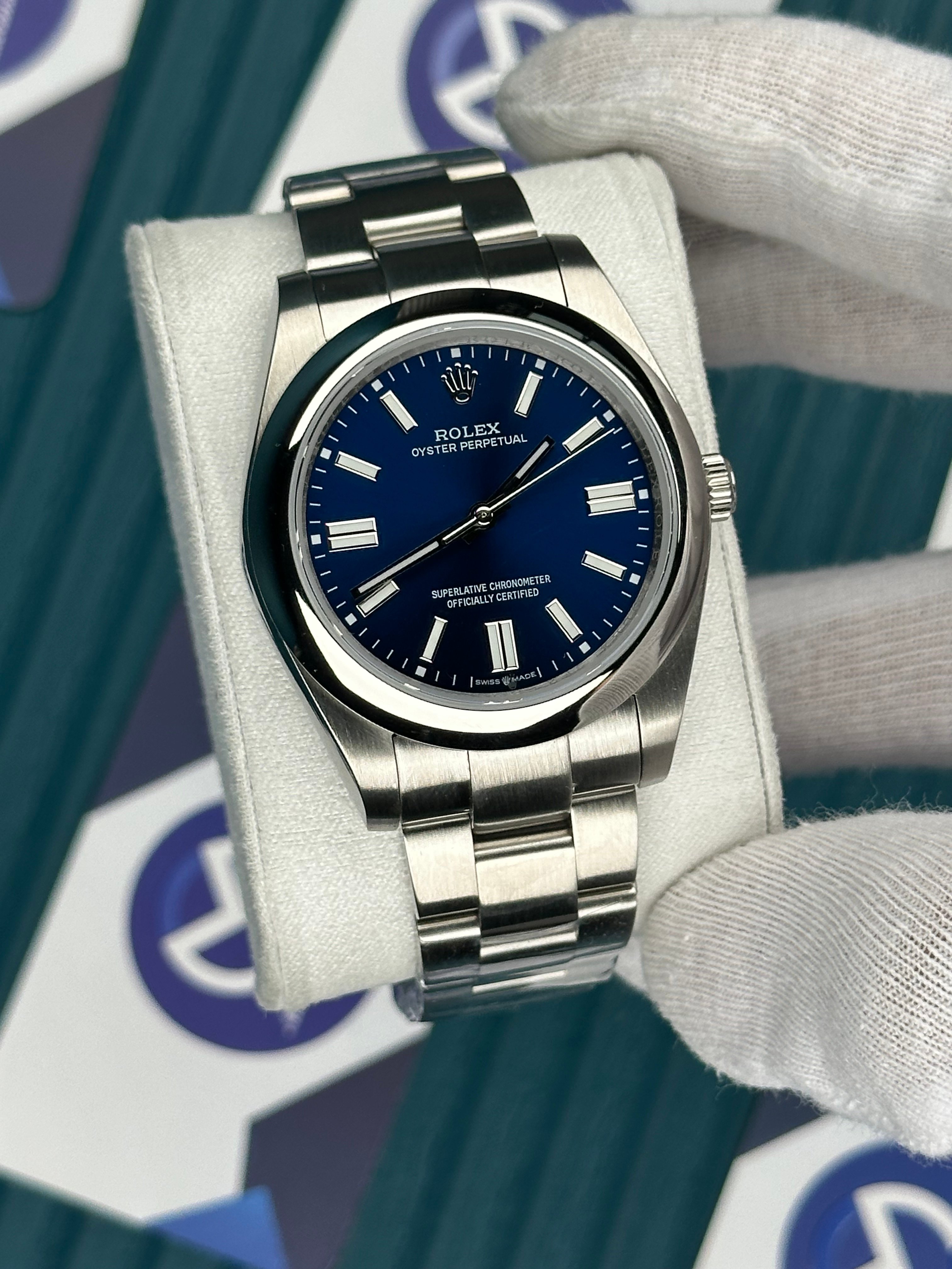 ROLEX OYSTER PERPETUAL BLUE