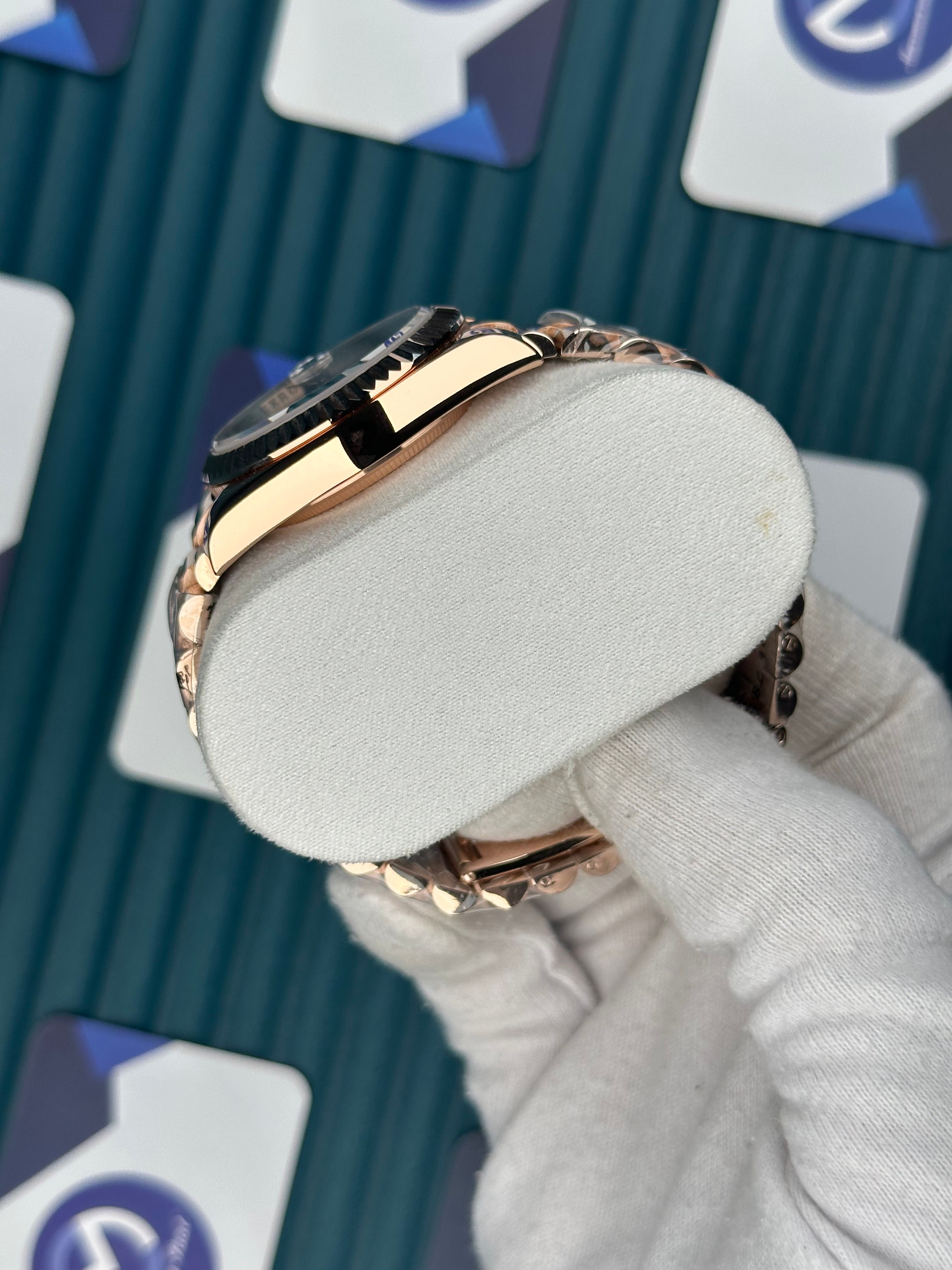 ROLEX 36 BEYAZ KADRAN ROMA INDEX ROSE PRESIDENT