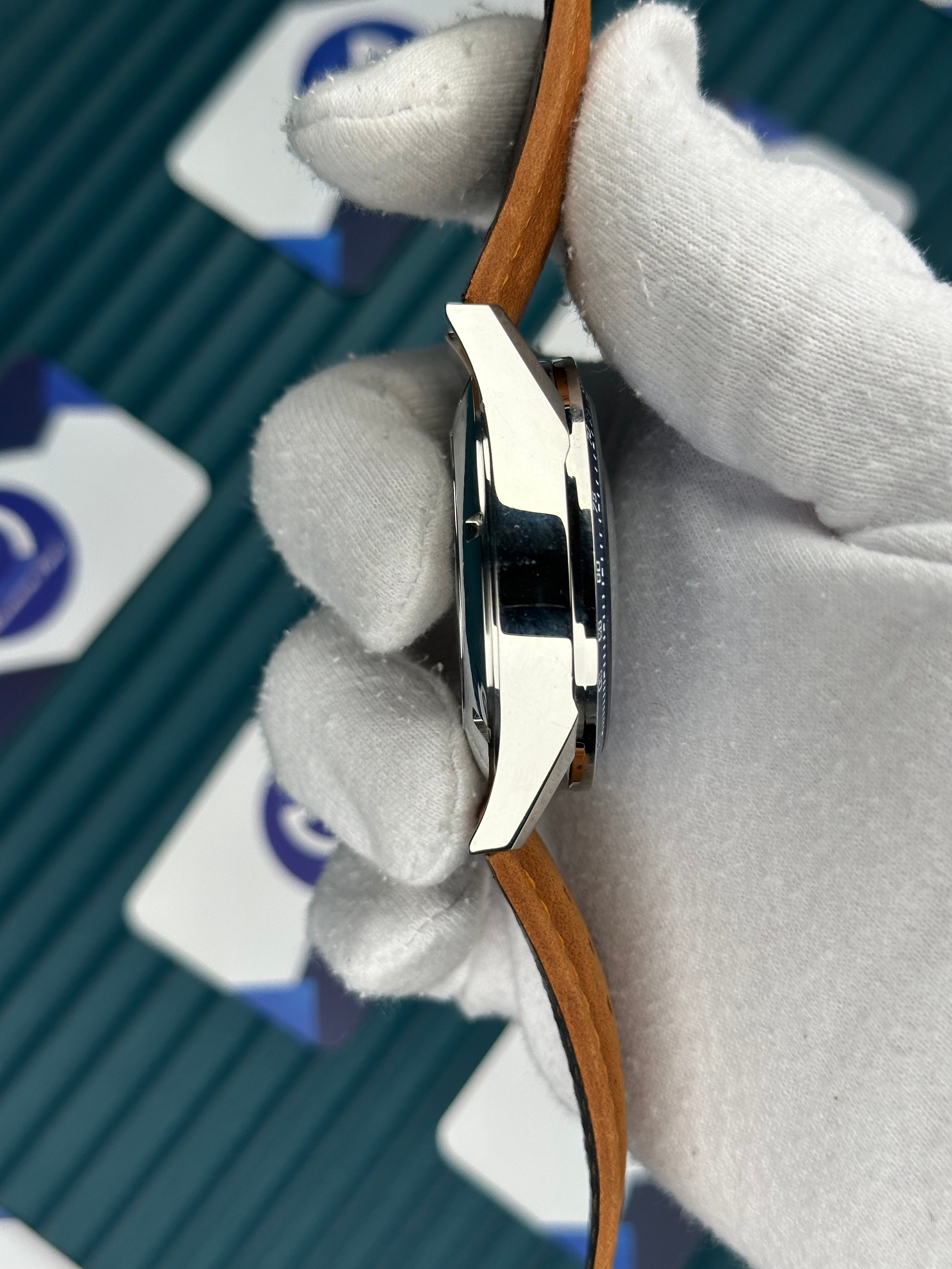 Tagheuer Carrera Mavi Kadran Kahverengi Deri Kordon