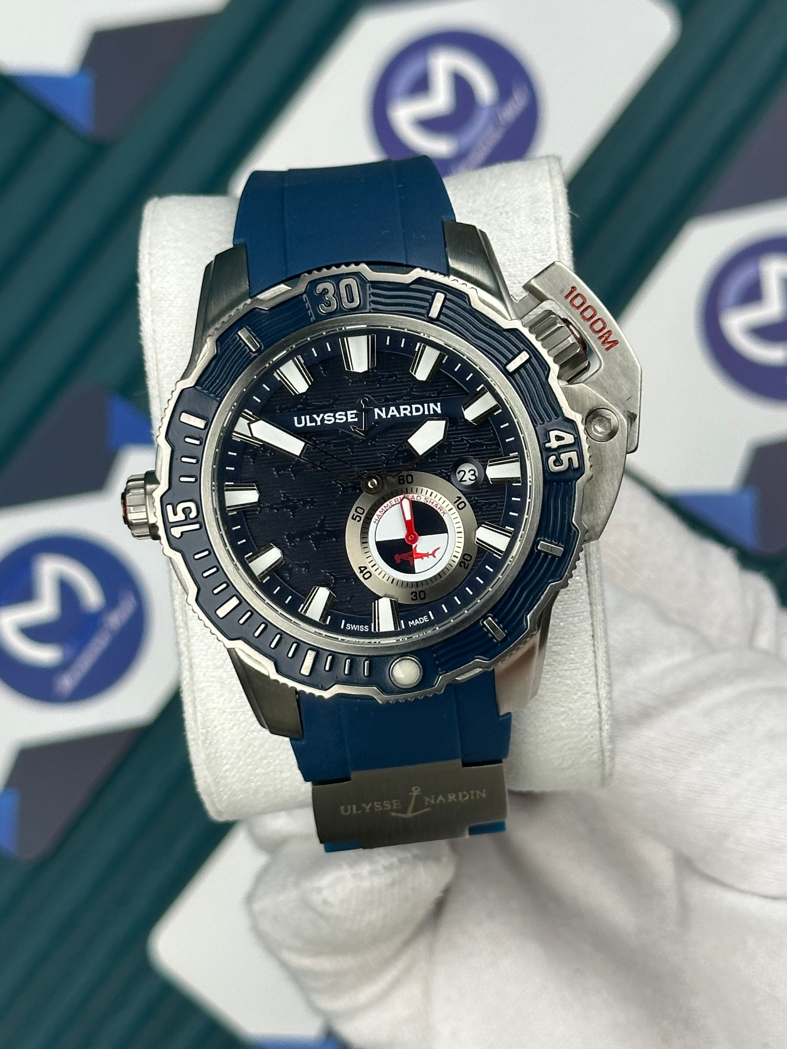 Ulysse Nardin Hammerhead Shark Diver Deep Silver Blue