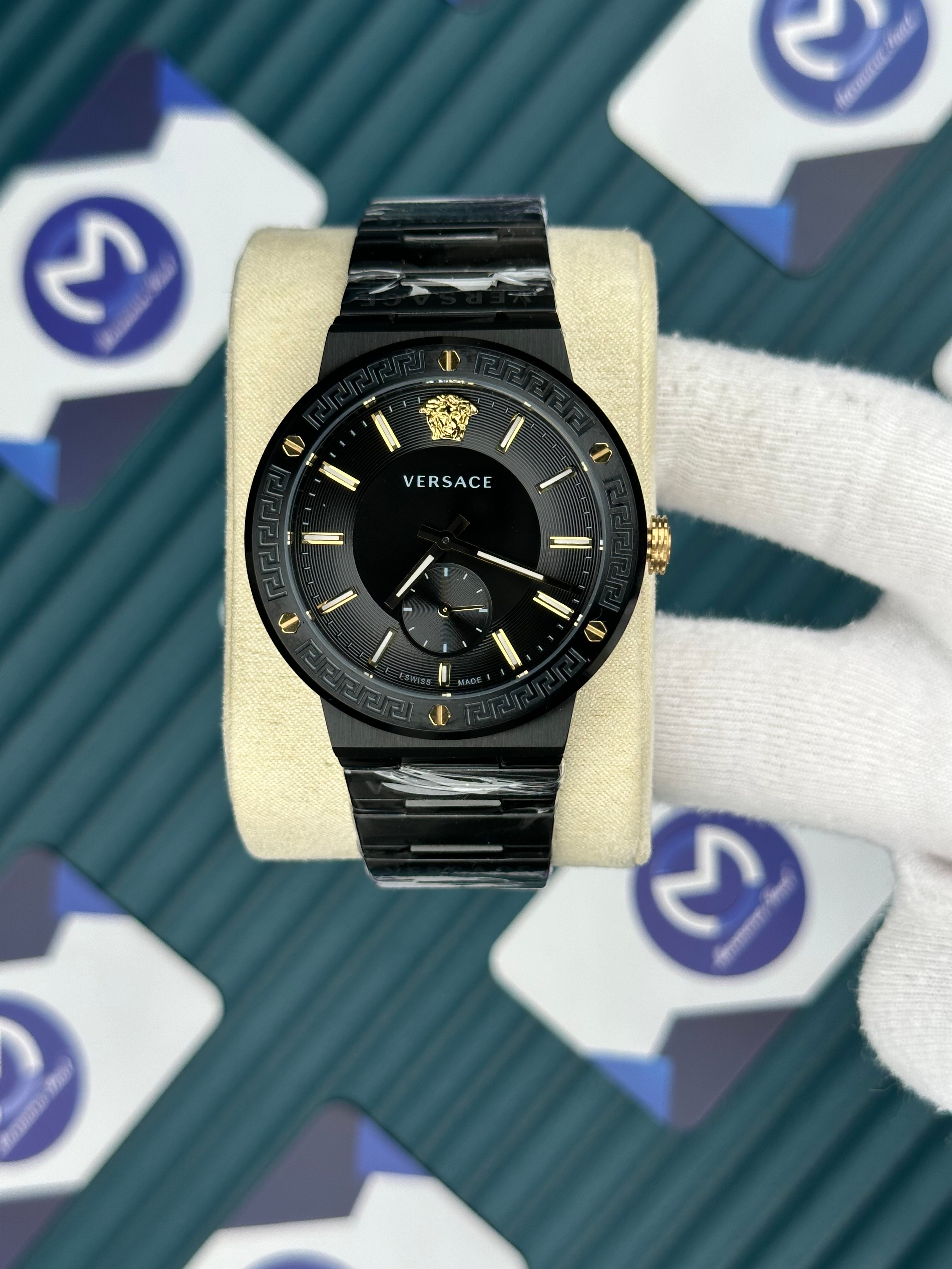 Versace Siyah Saniye Fonksiyonlu