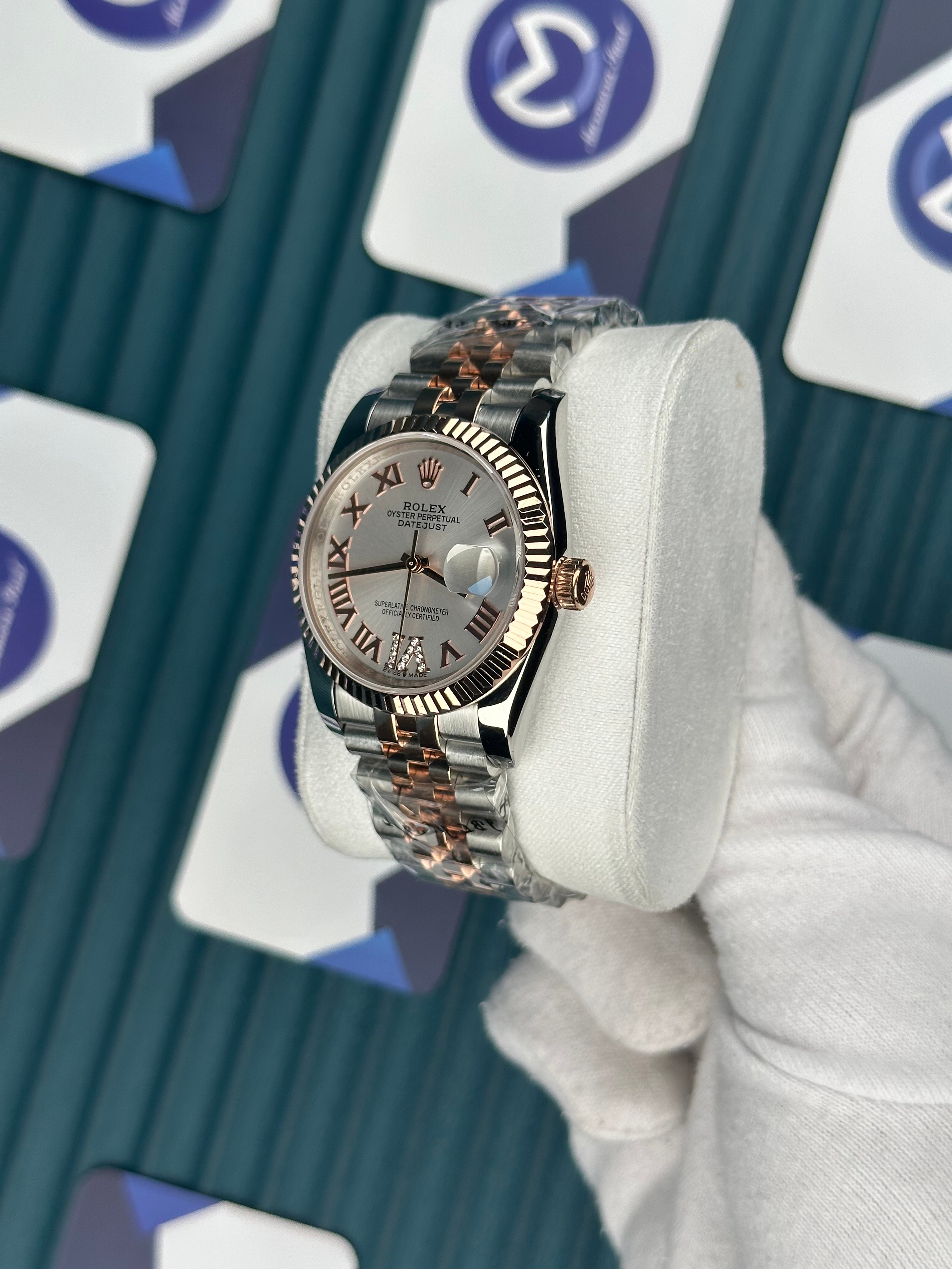 ROLEX 36 BEYAZ KADRAN ROMA INDEX ROSE-SILVER JUBILEE