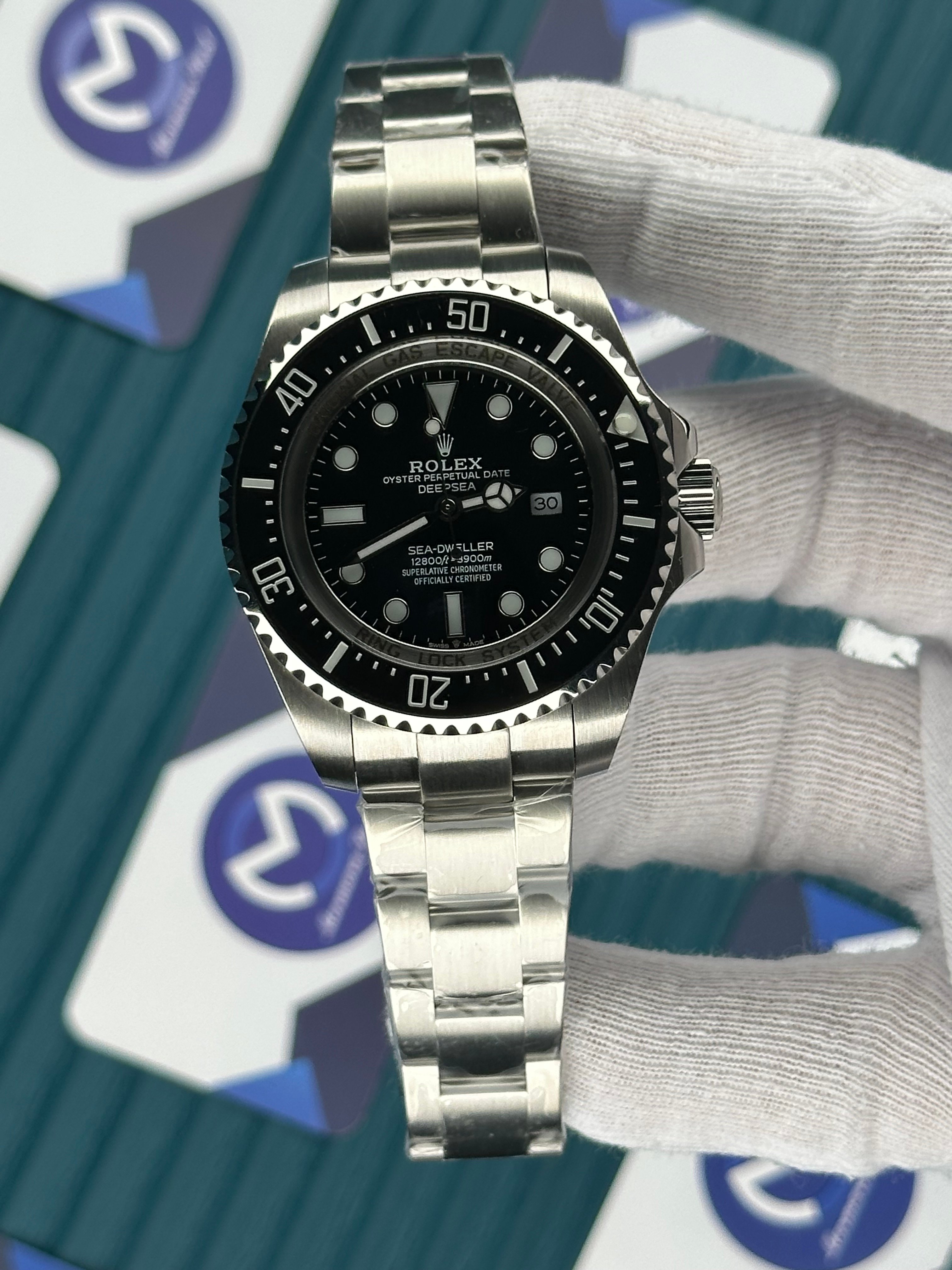 ROLEX DEEP SEA BLACK DIAL SILVER OYSTER