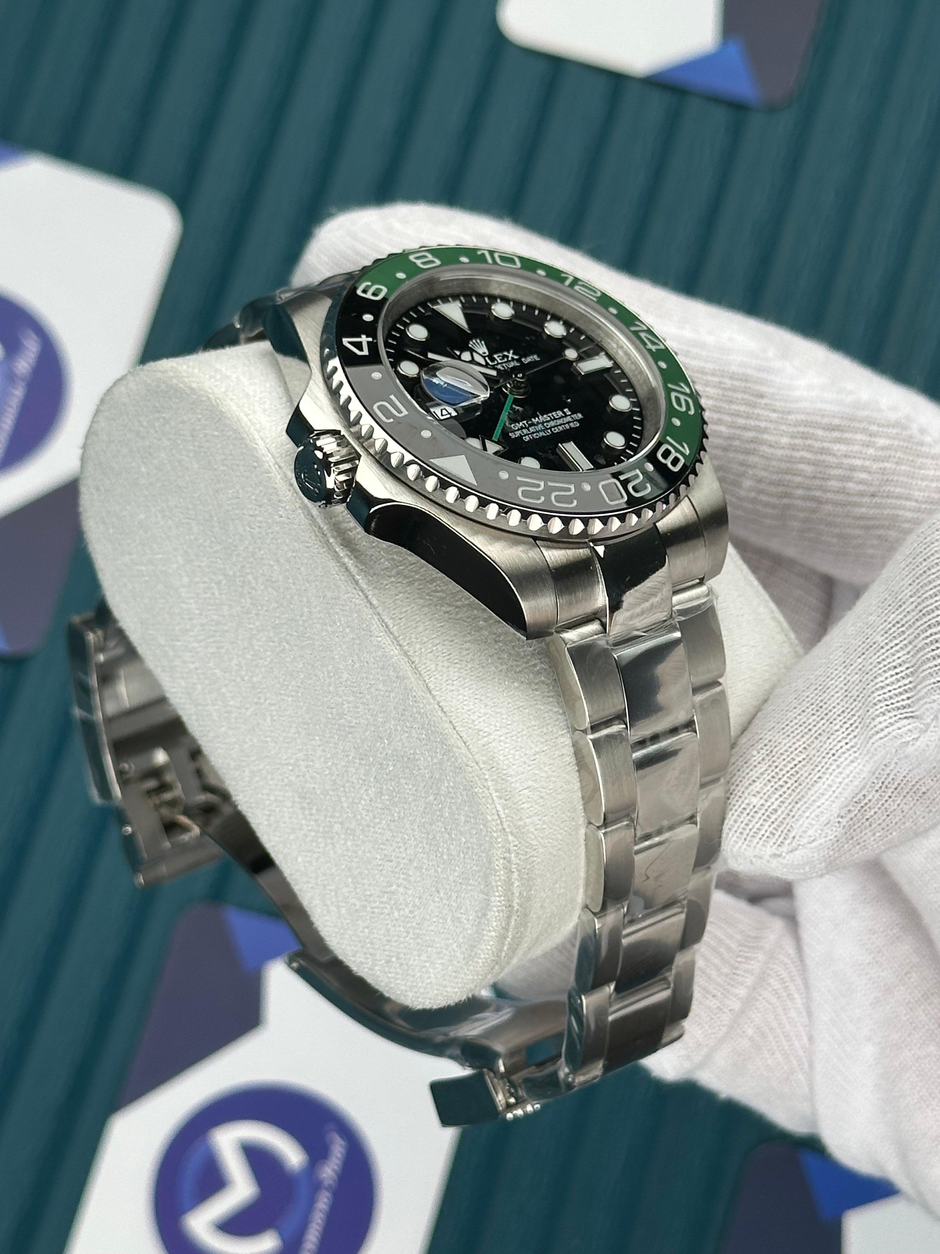 ROLEX GMT MASTER II BLACK DIAL STARBUCKS OYSTER