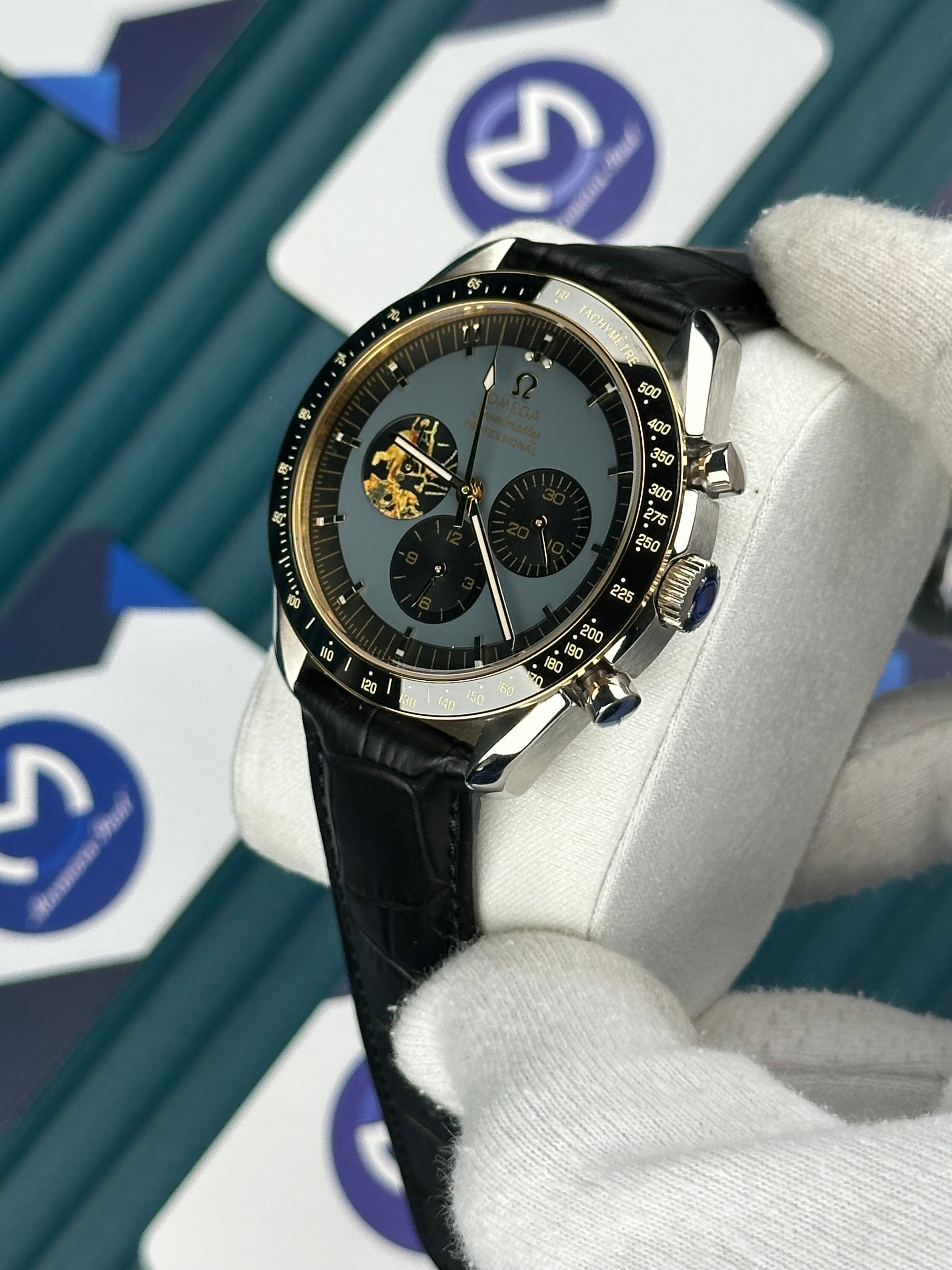 Omega Eyes On The Moon Siyah Deri Kordon