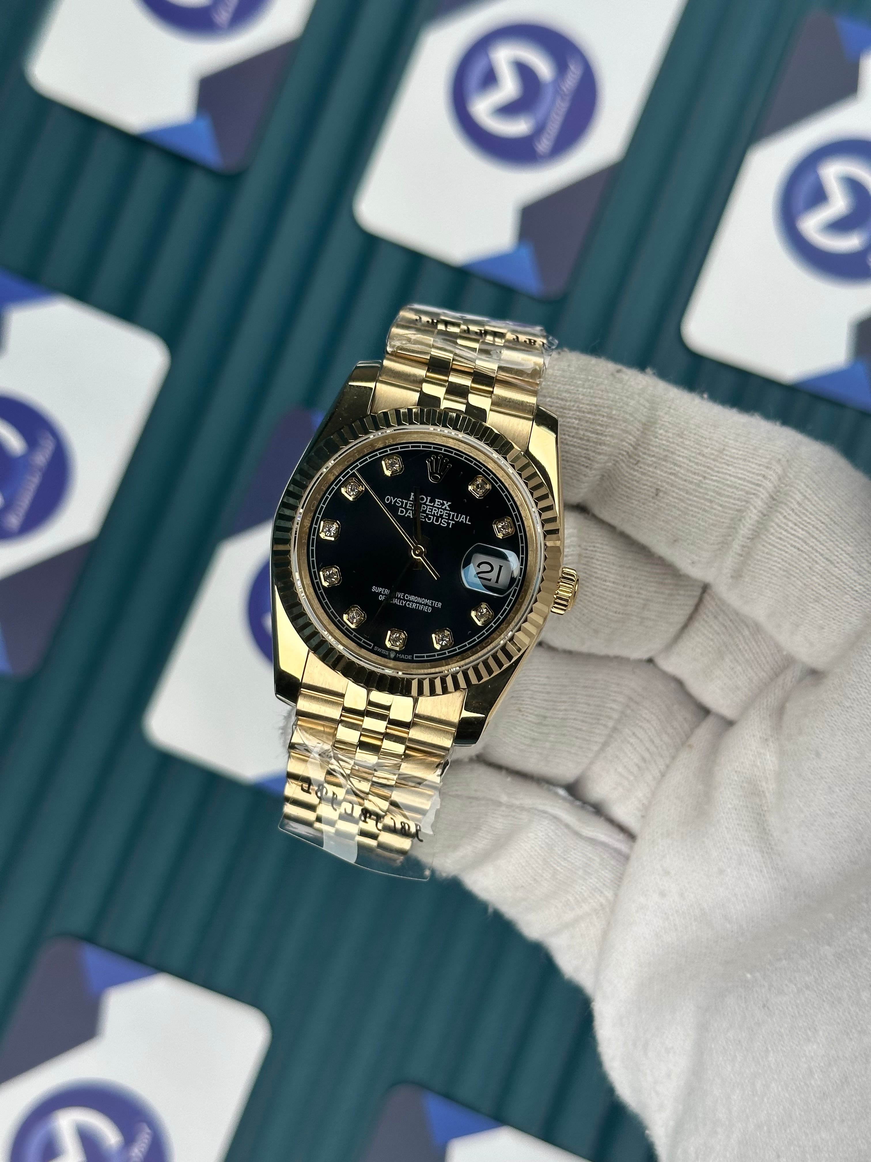 ROLEX 36 SİYAH KADRAN GOLD JUBILEE