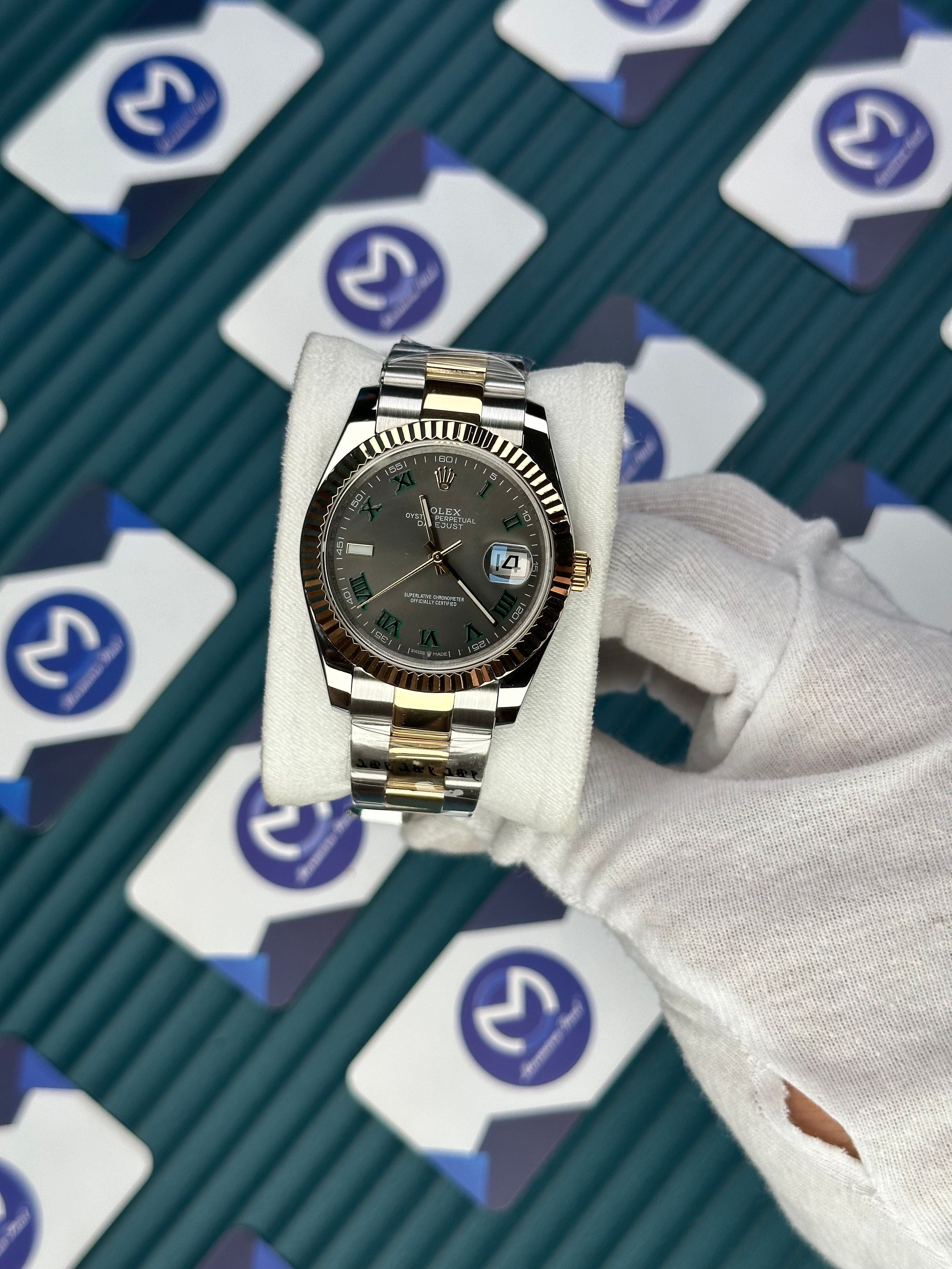 ROLEX DATEJUST ARDUVAZ GOLD-SILVER OYSTER