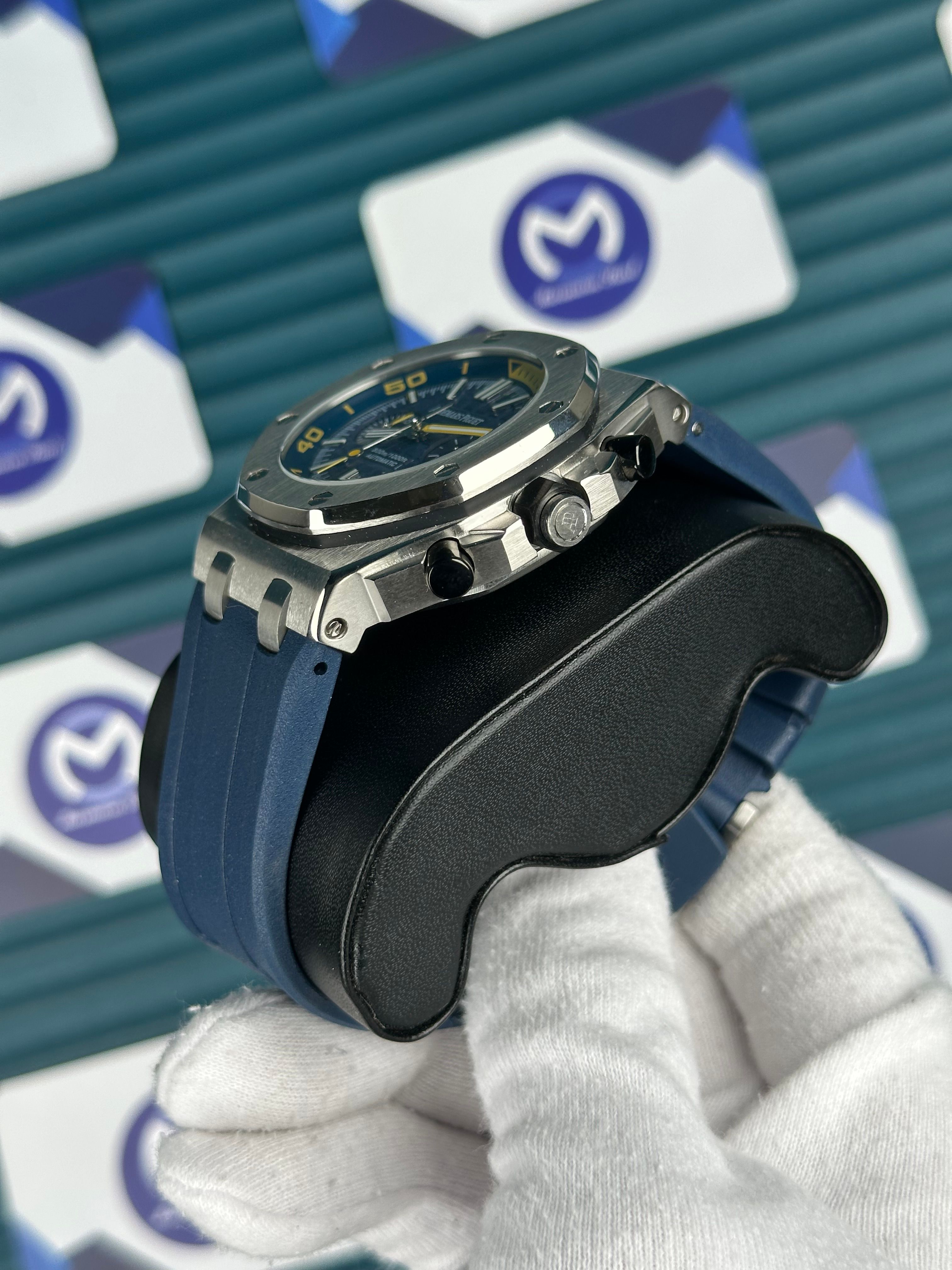 Audemars Piguet Royal Oak Offshore Diver Blue-Yellow Chronograph