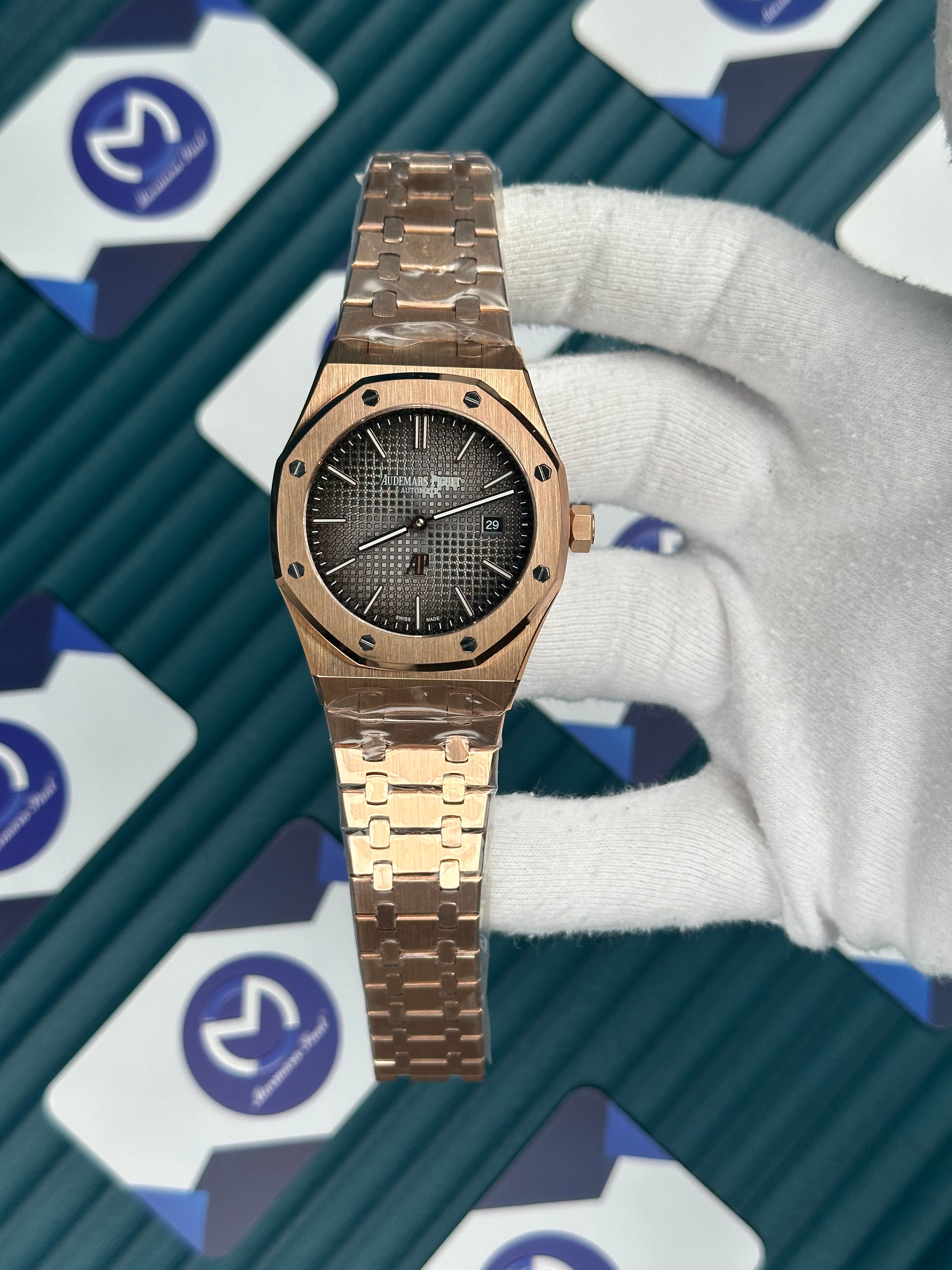 Audemars Piguet Royal Oak Rose Gold Duman Gri Kadran