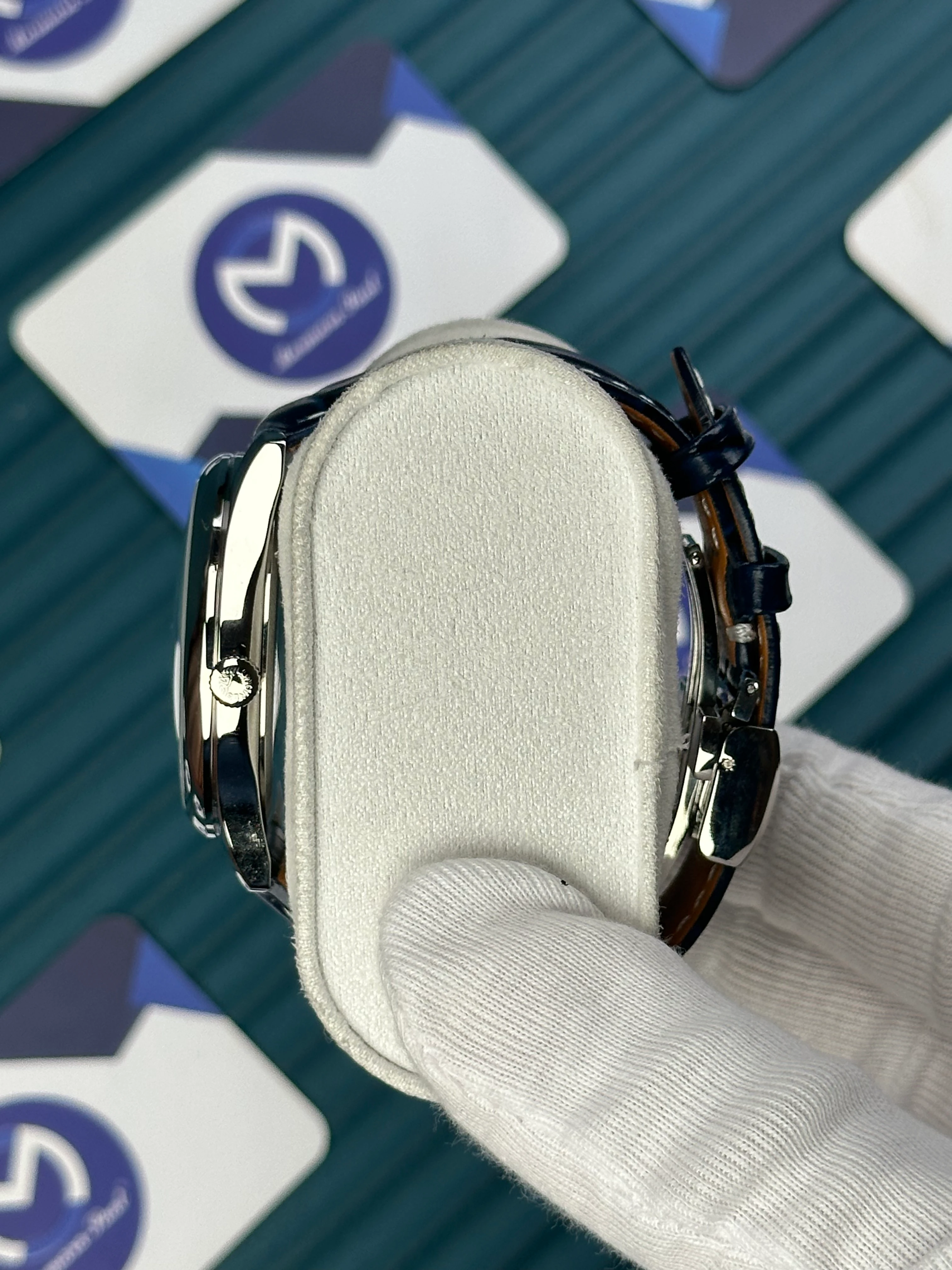 LONGINES CONQUEST FLAGSHIP HERITAGE MOONPHASE BLUE 