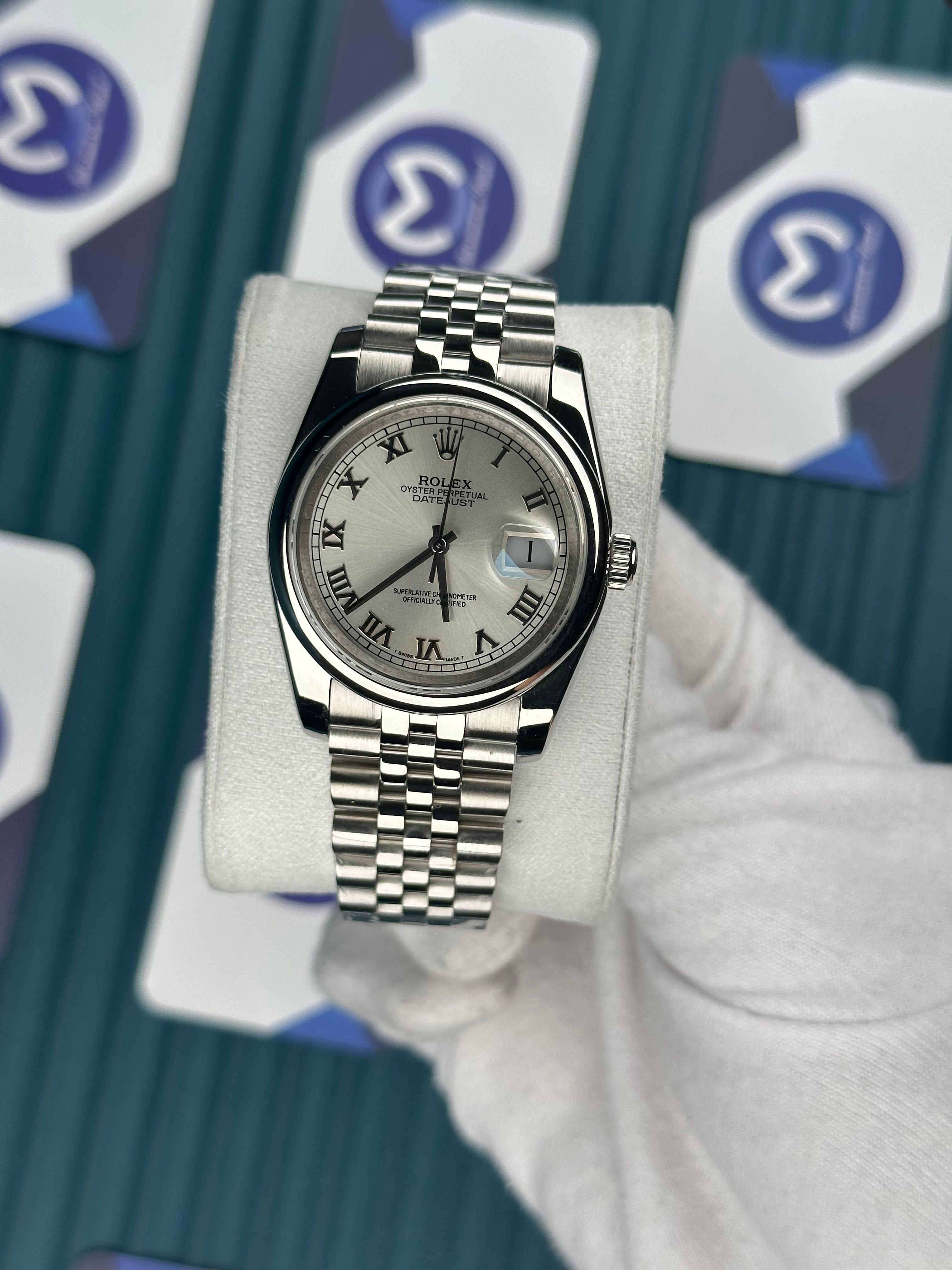 ROLEX 36 BEYAZ KADRAN OVAL BEZEL SILVER JUBILEE