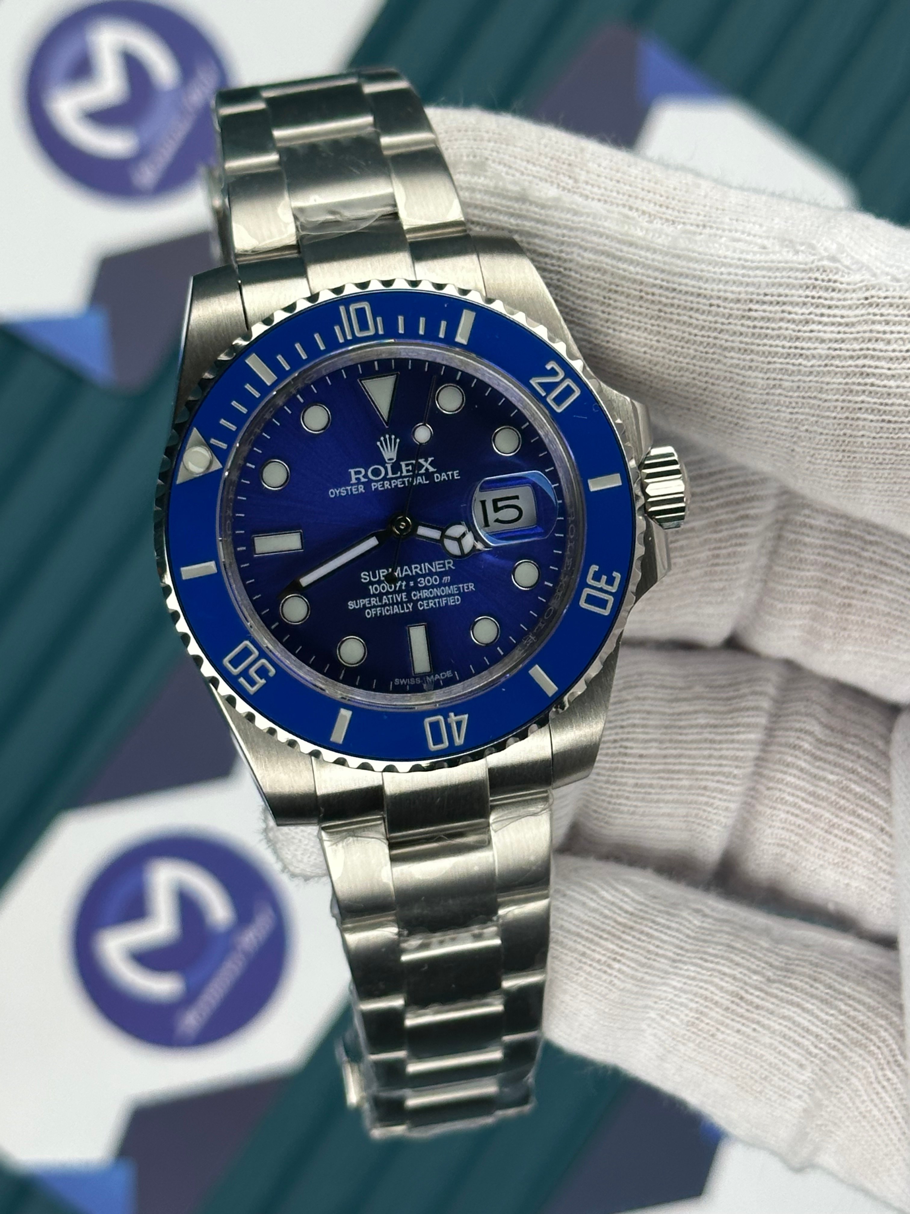 ROLEX SUBMARINER BLUE SILVER OYSTER