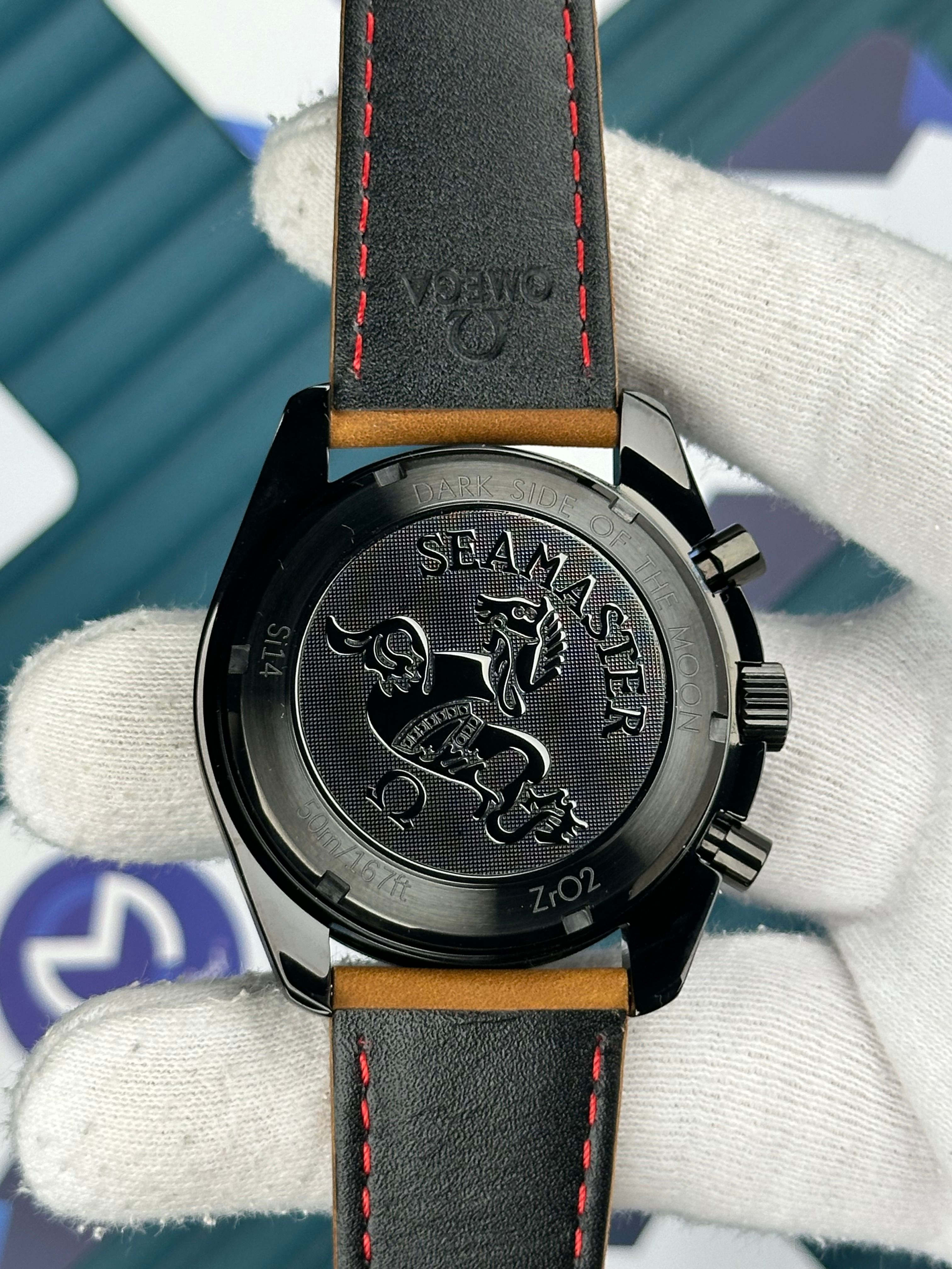 Omega Speedmaster Chronograph Kahverengi Deri Kordon