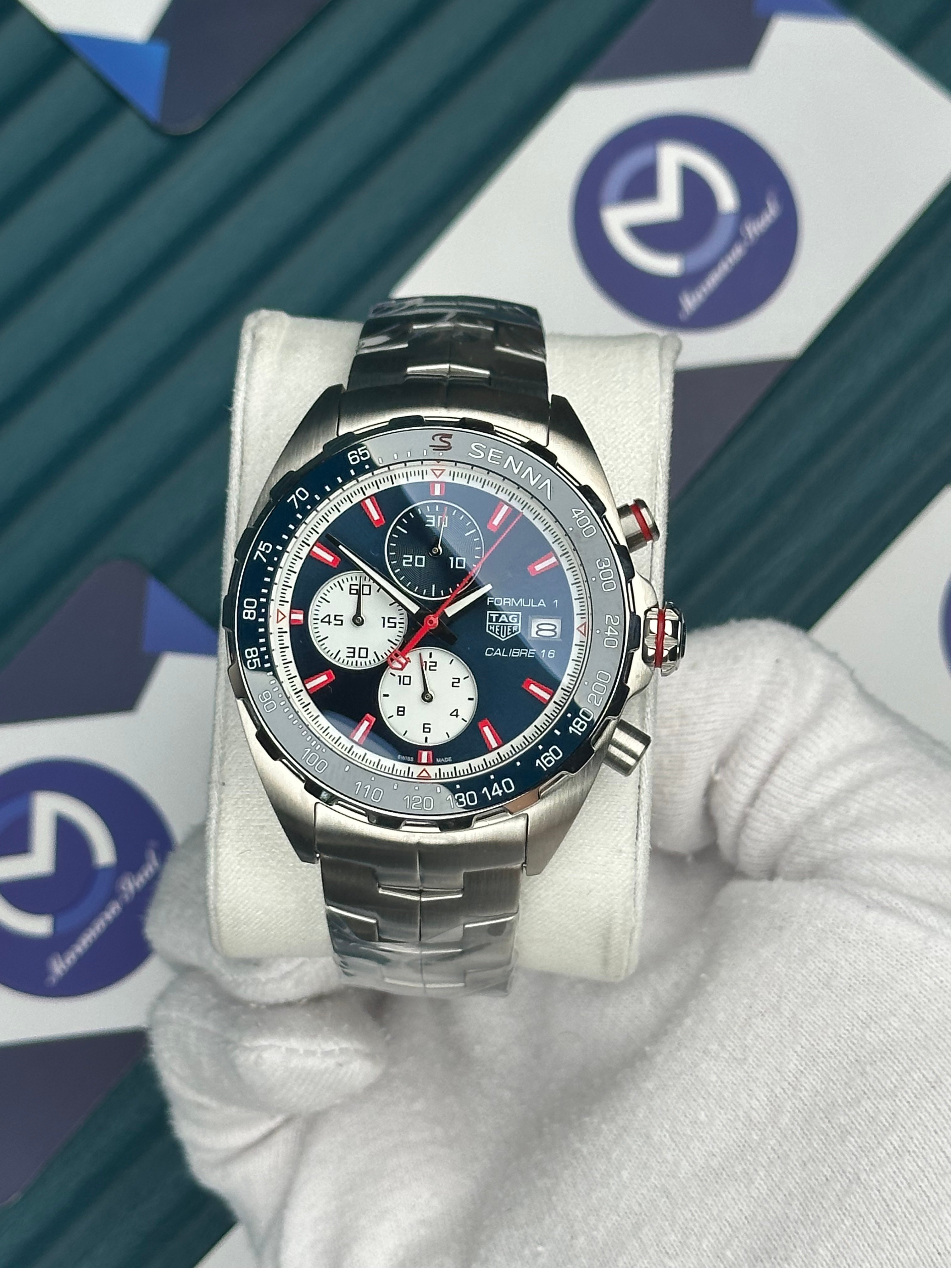 Tagheuer Carrera Formula 1 Calibre 16 Fonksiyonlu Mavi Kadran