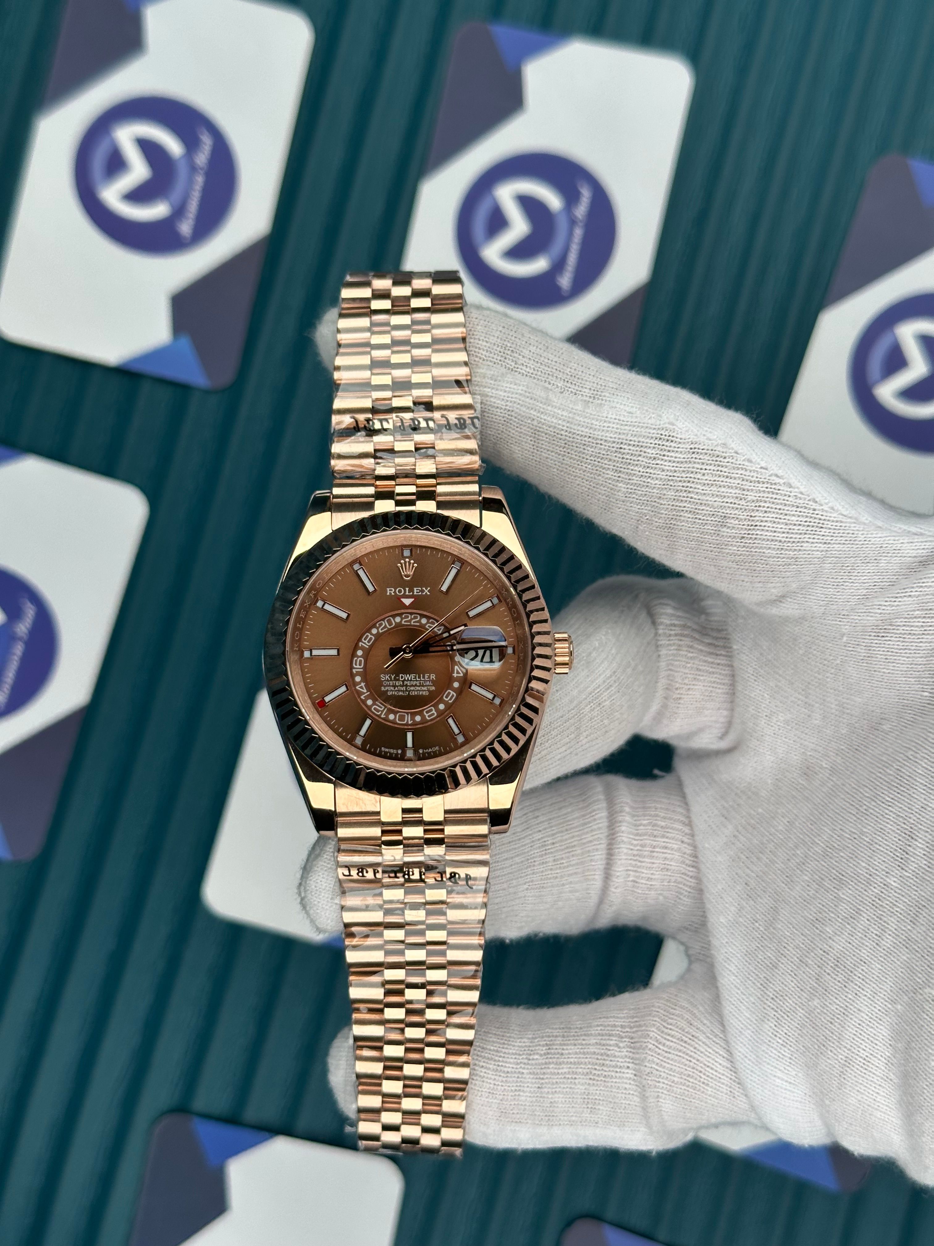 ROLEX SKY-DWELLER CHOCOLATE JUBILE