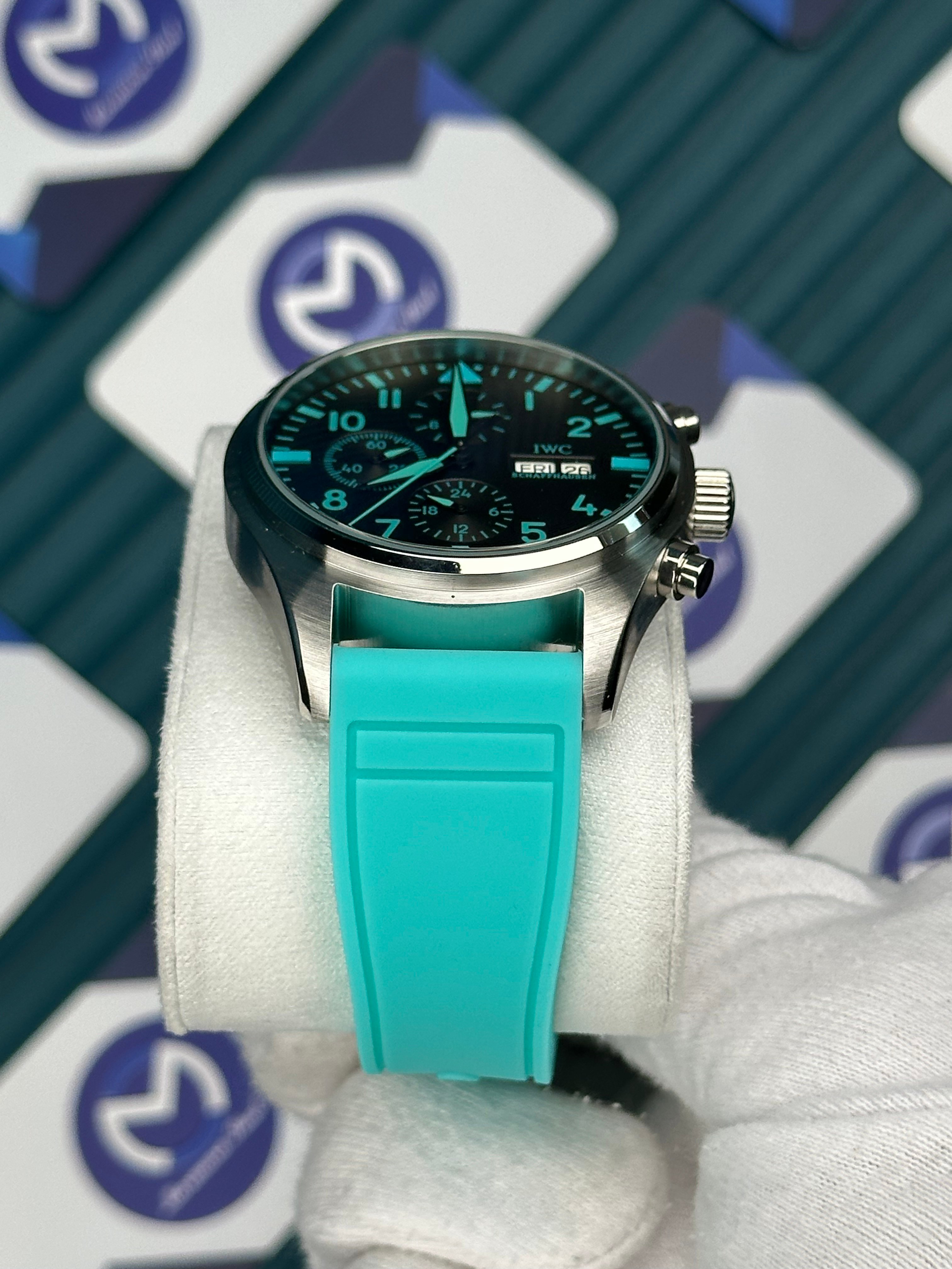 IWC MERCEDES AMG KAUÇUK TURKUAZ KORDON