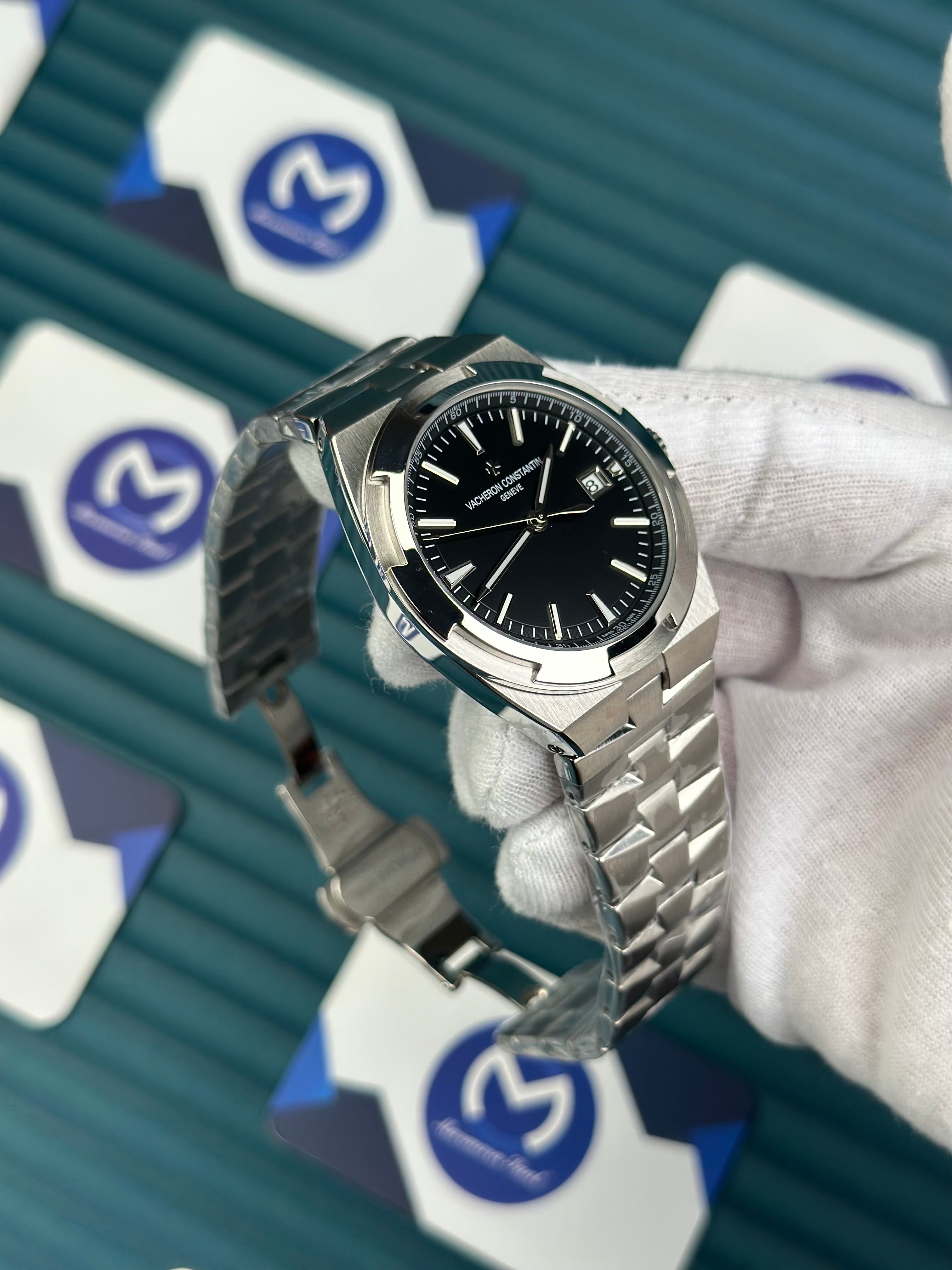 VACHERON CONSTANTIN BLACK OVERSEAS SILVER