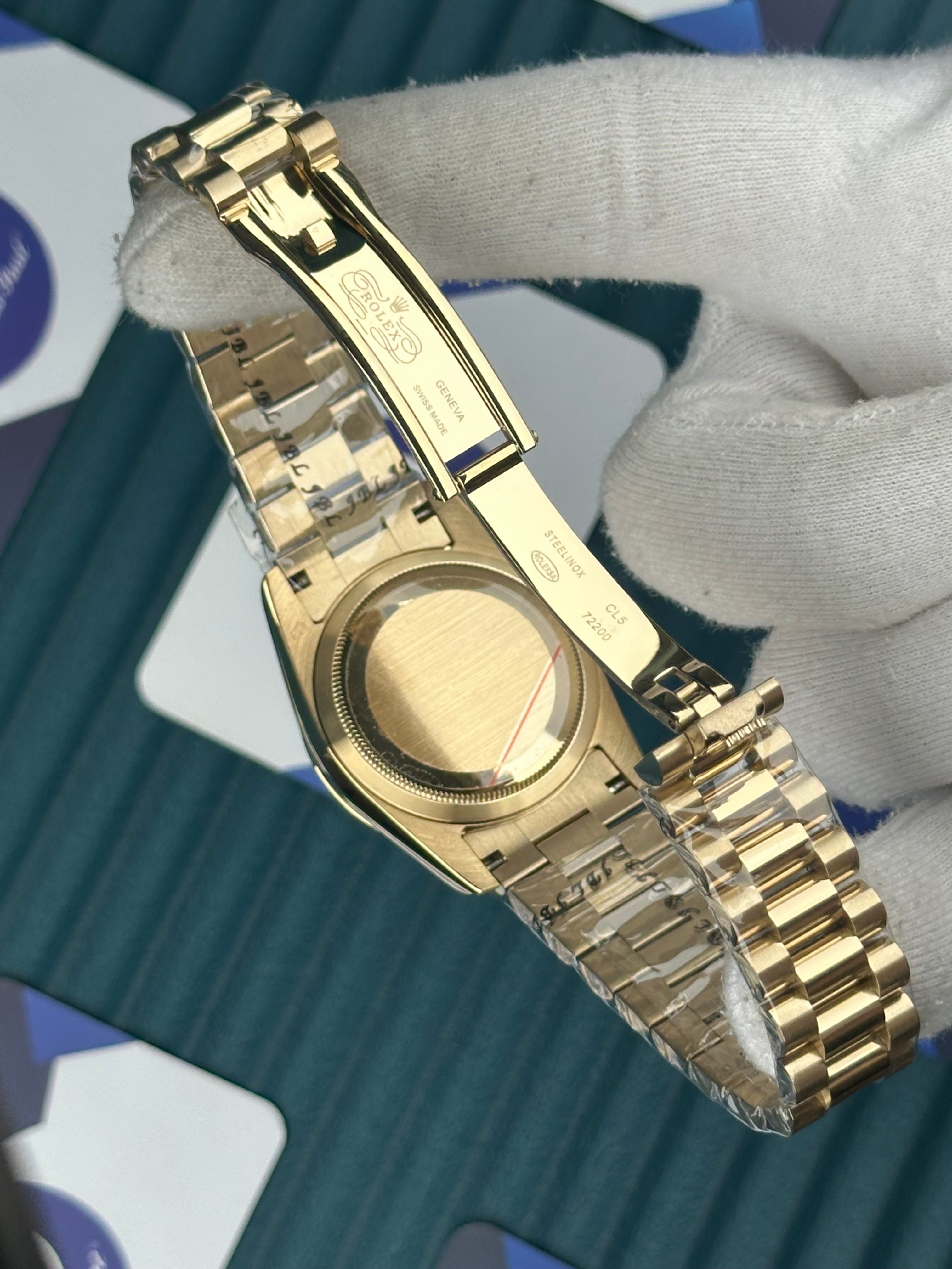 ROLEX 36 DAYDATE GREEN GOLD PRESIDENT