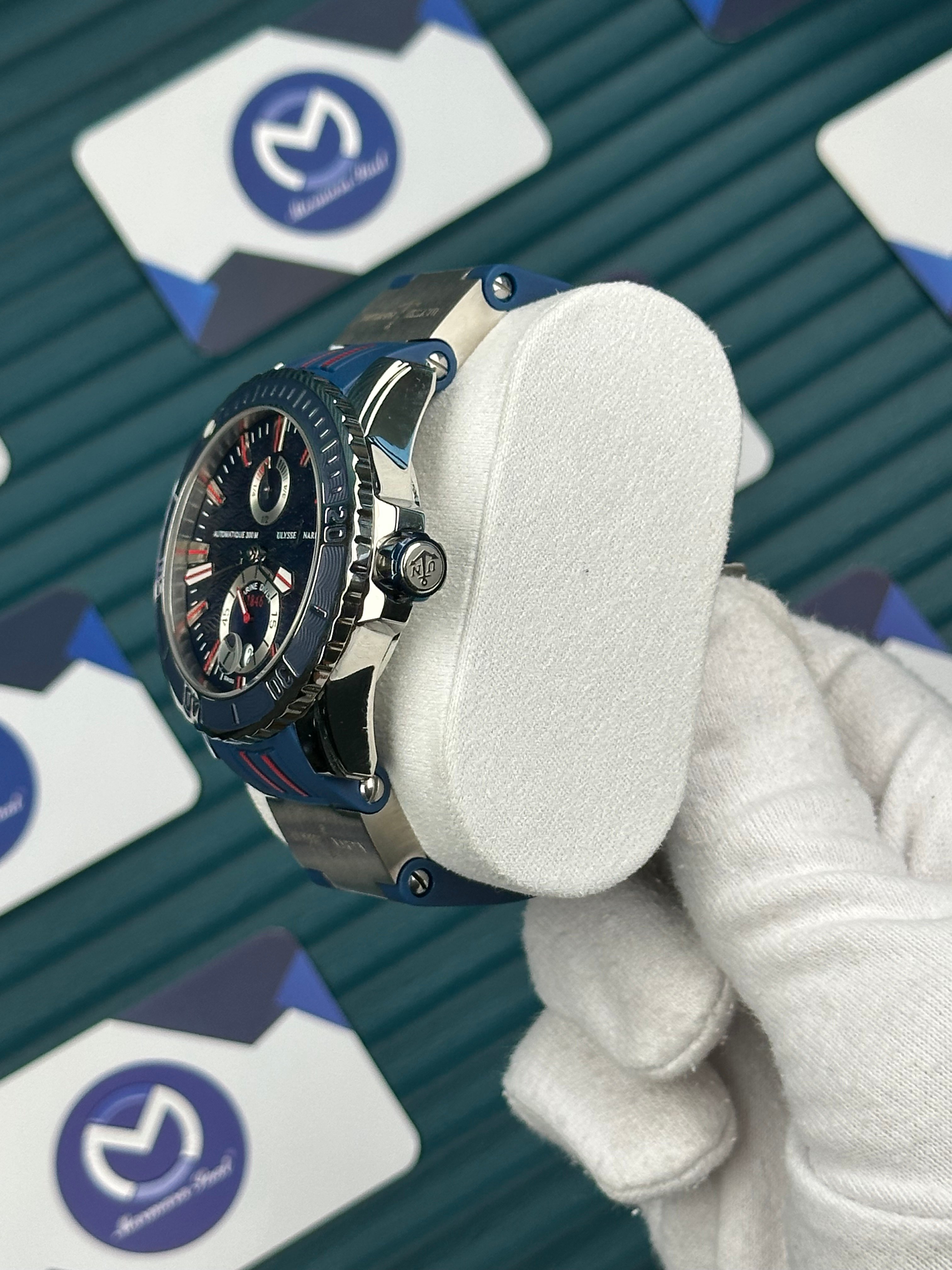 Ulysse Nardin Blue Red Cord Blue Dial Chronometer