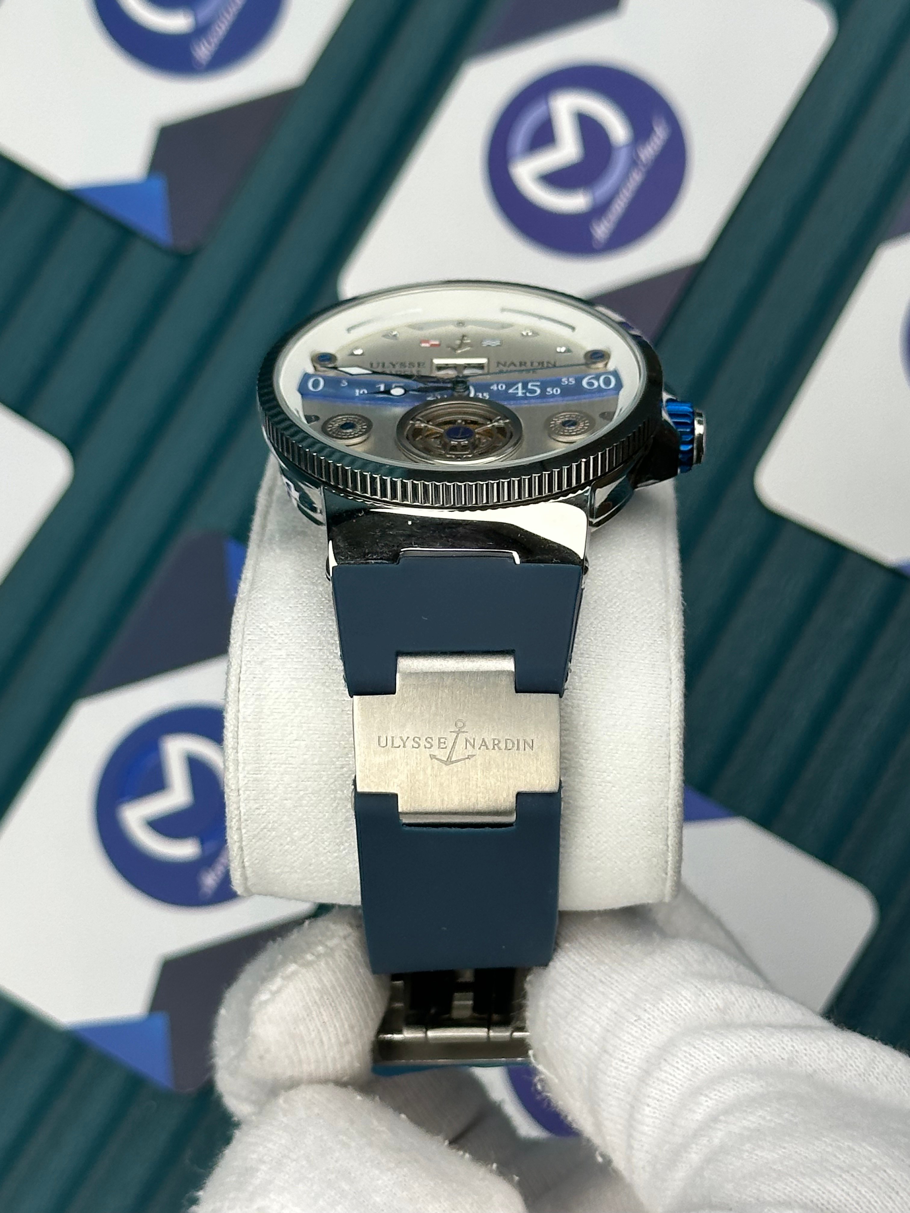 Ulysse Nardin Tourbillon Blue Cord White Dial