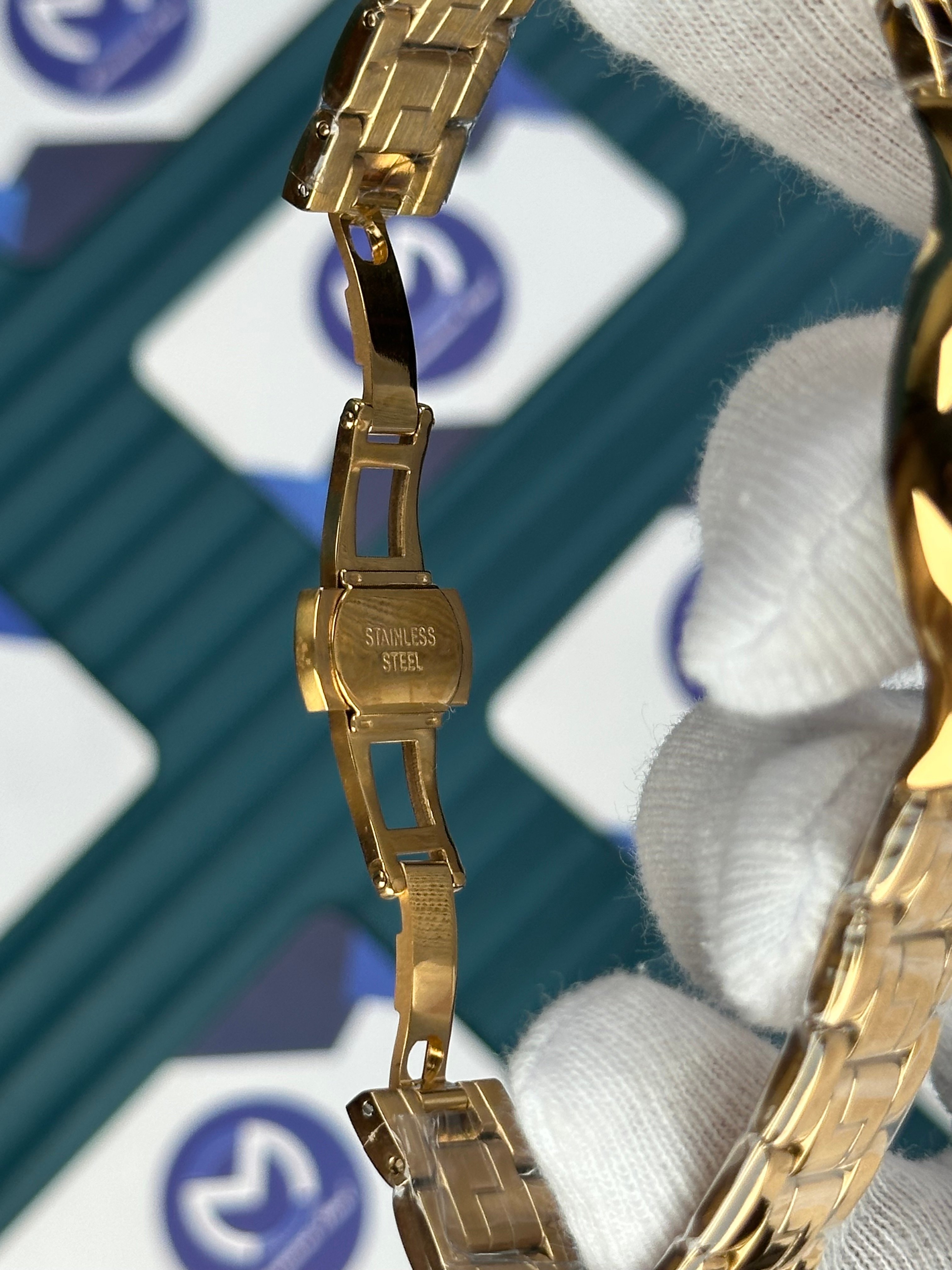 VERSACE 36 CHOCOLATE DIAL GOLD CORD 