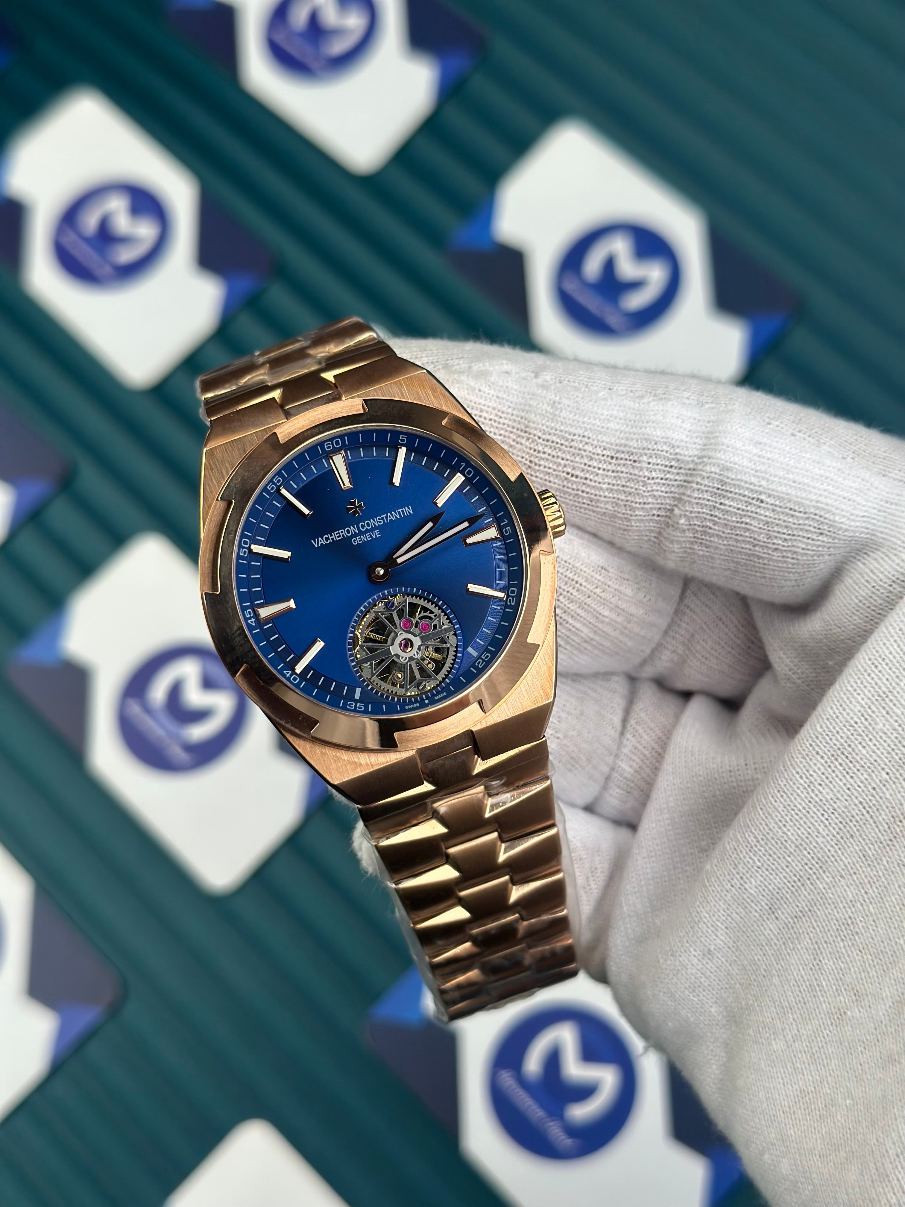 VACHERON CONSTANTIN BLUE OVERSEAS TOURBILLON ROSE