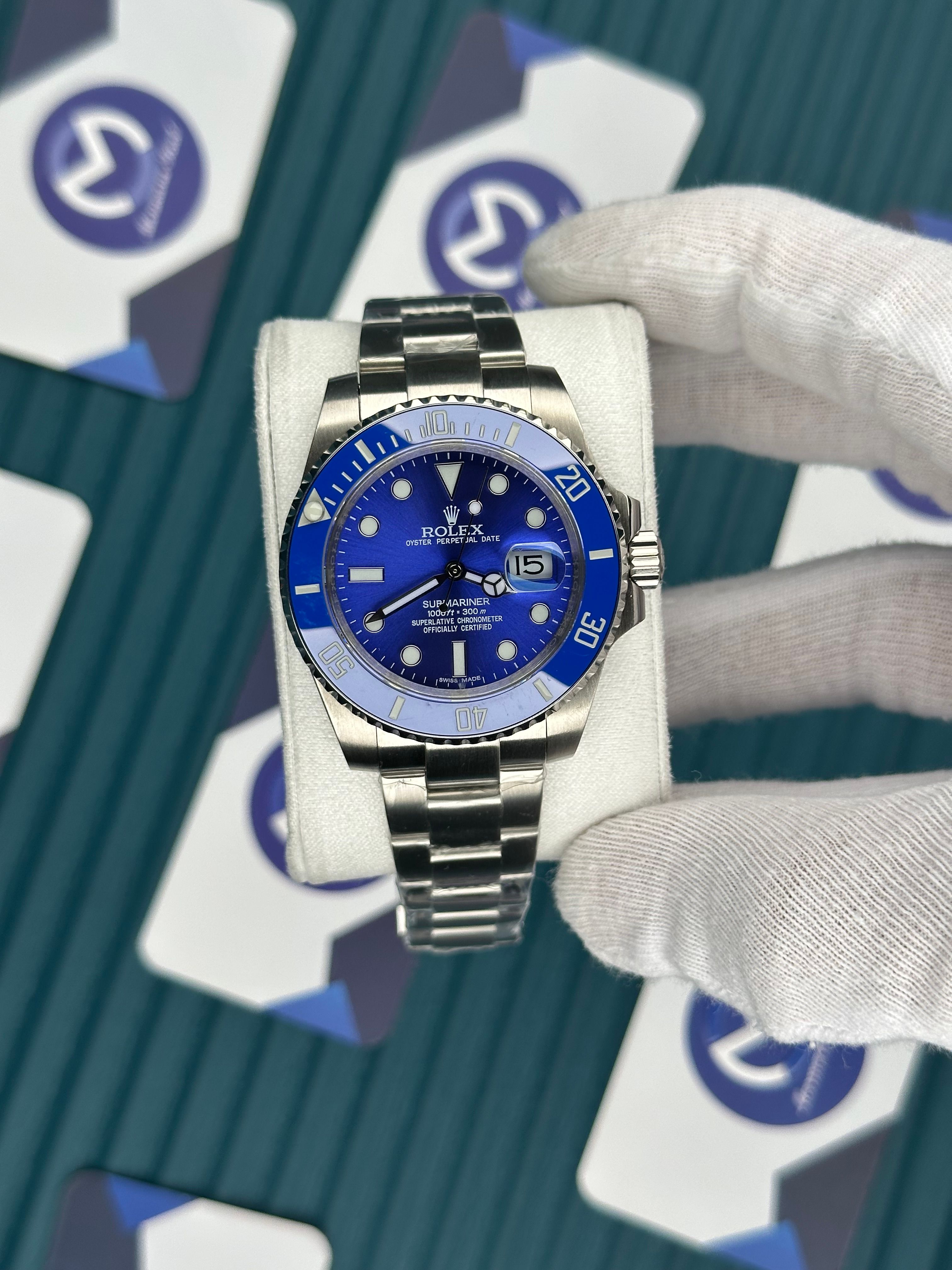 ROLEX SUBMARINER BLUE SILVER OYSTER
