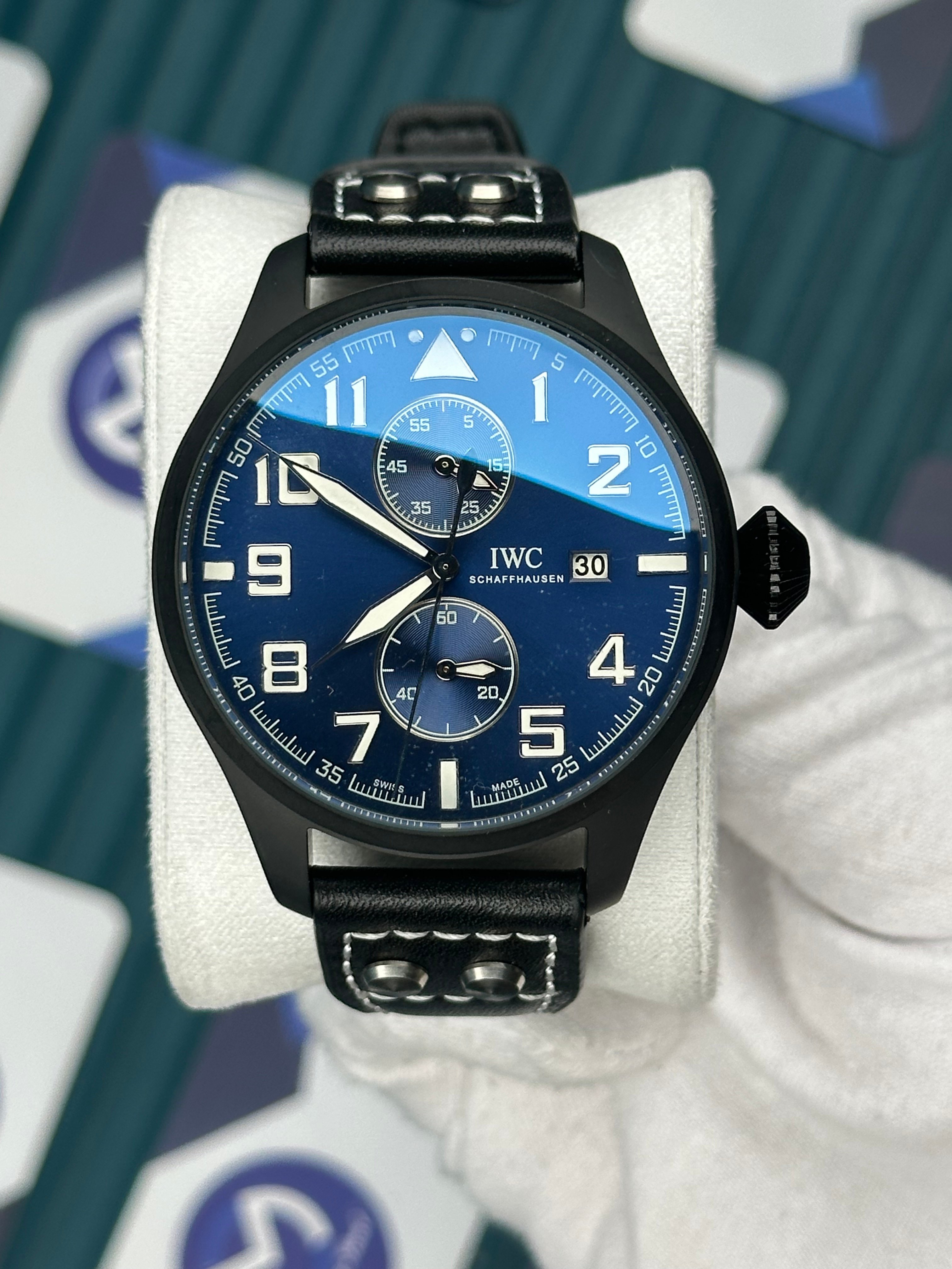 IWC Big Pilot Black Blue Chronograph Automatic