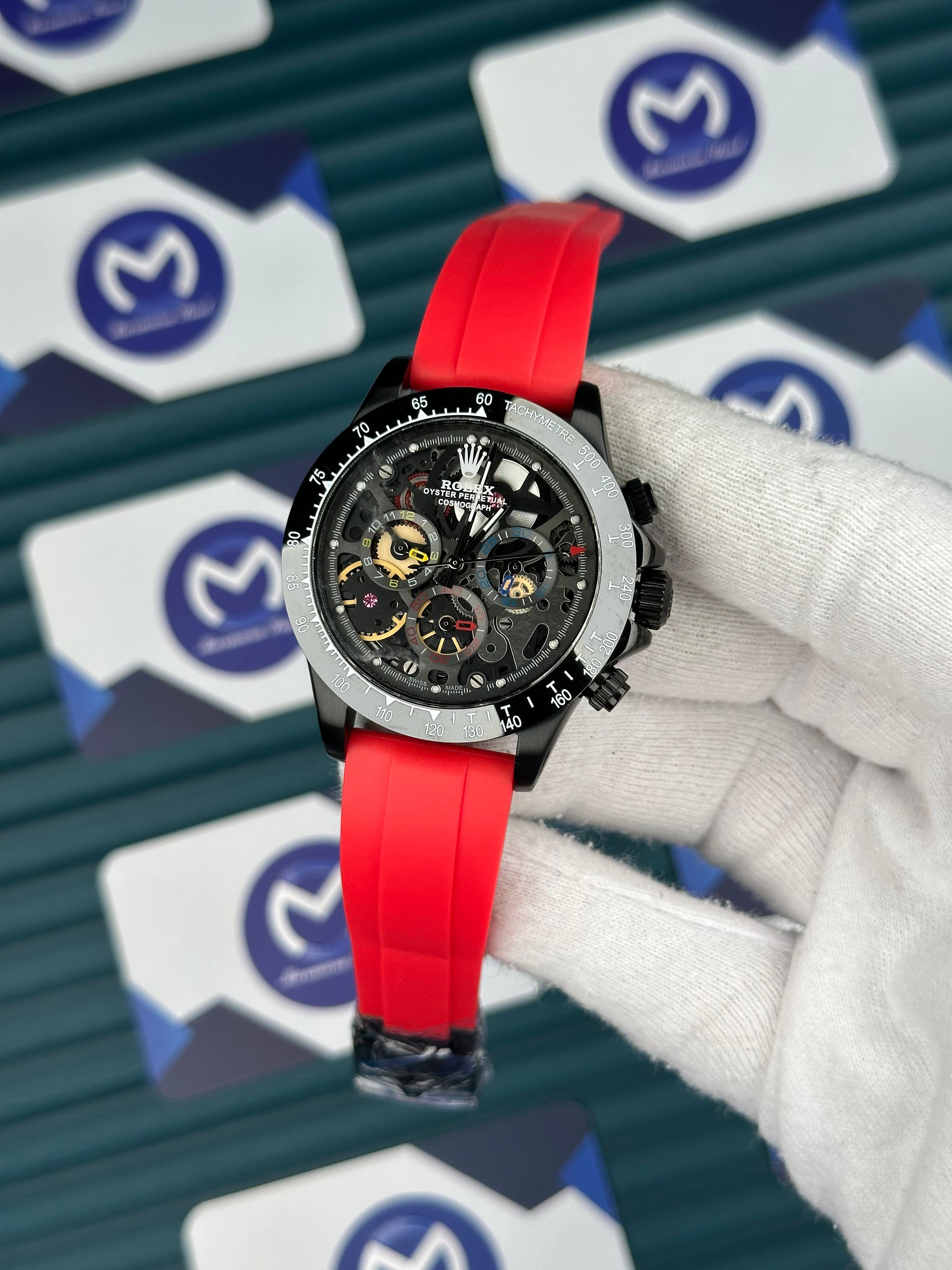 Rolex Daytona Juan Pablo Montoya Black Red Rubber Oysterflex