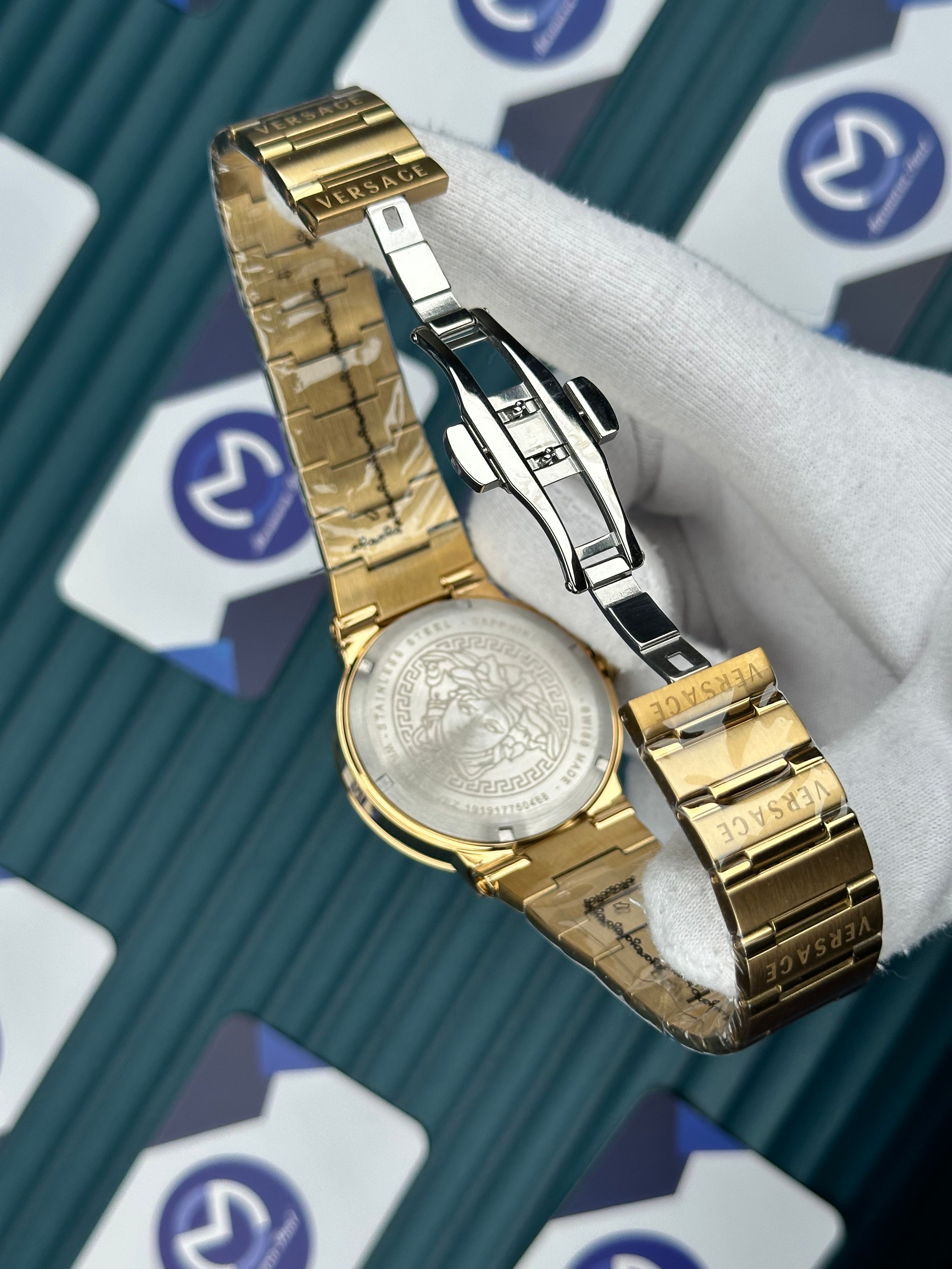 Versace Gold Kordon Fonksiyonlu Beyaz Kadran