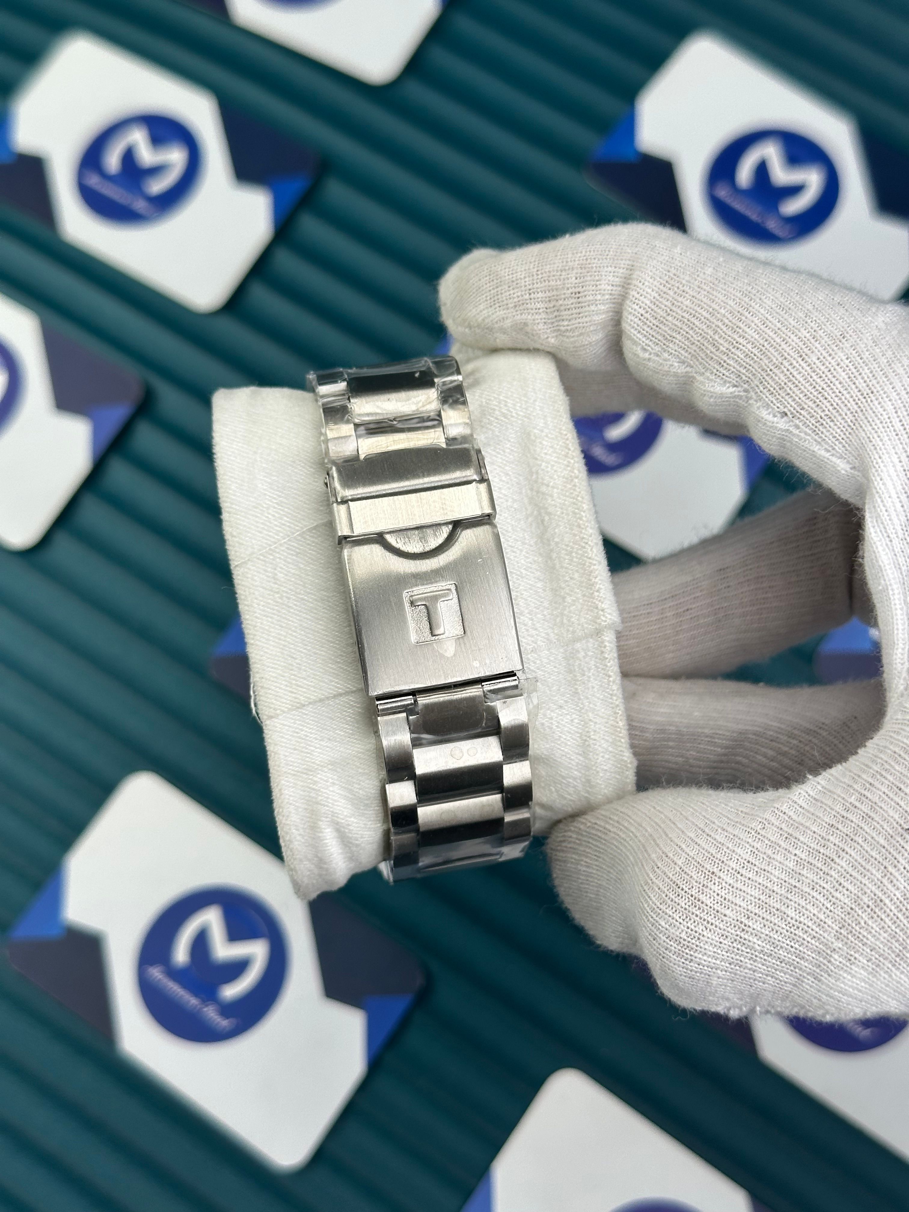 TISSOT SUPERSPORT CHRONO BLUE DIAL SILVER CORD
