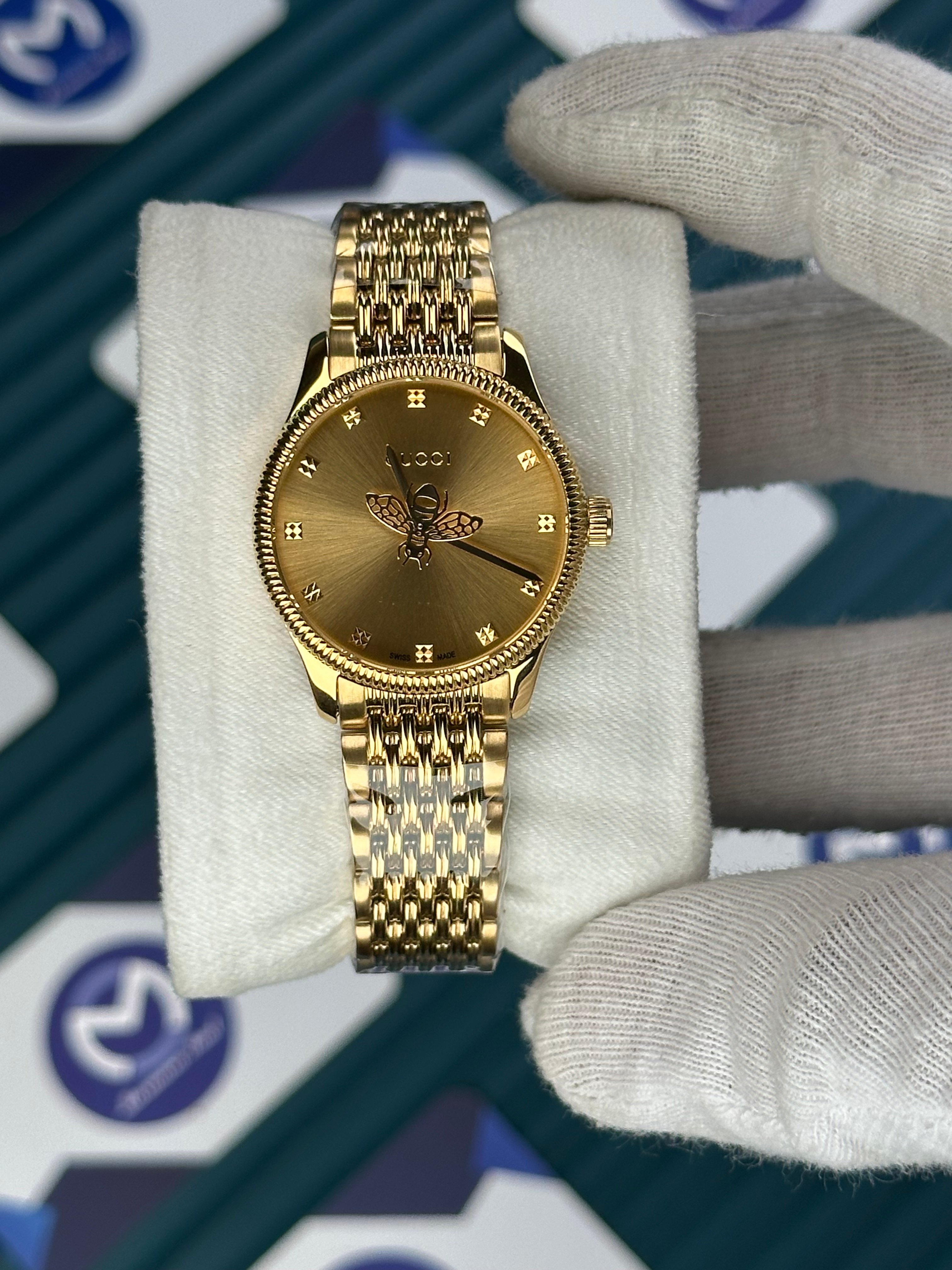 GUCCI FULL GOLD SPINNING BUTTERFLY
