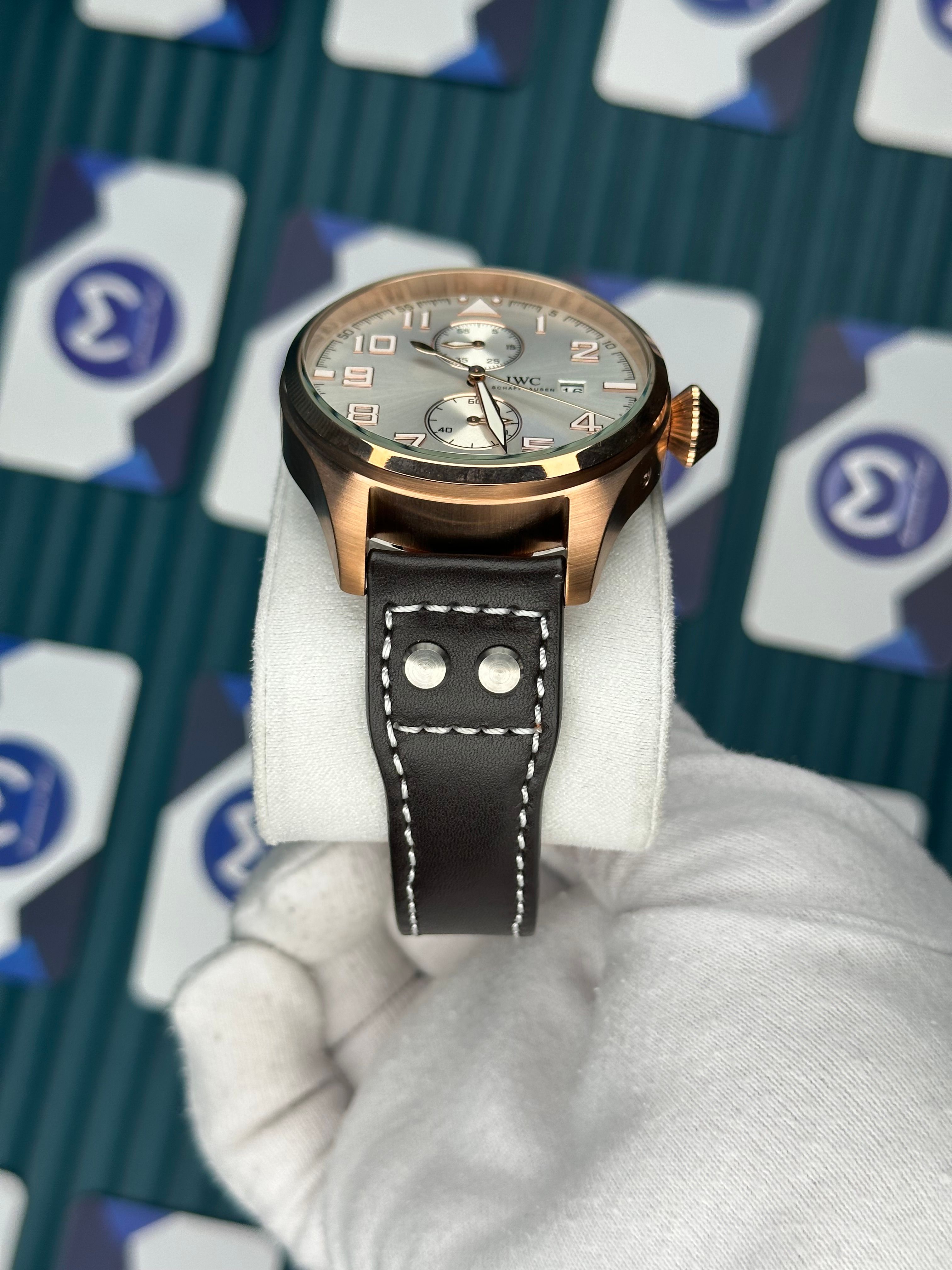 Iwc Schaffhausen White Dial Automatic Chronograph
