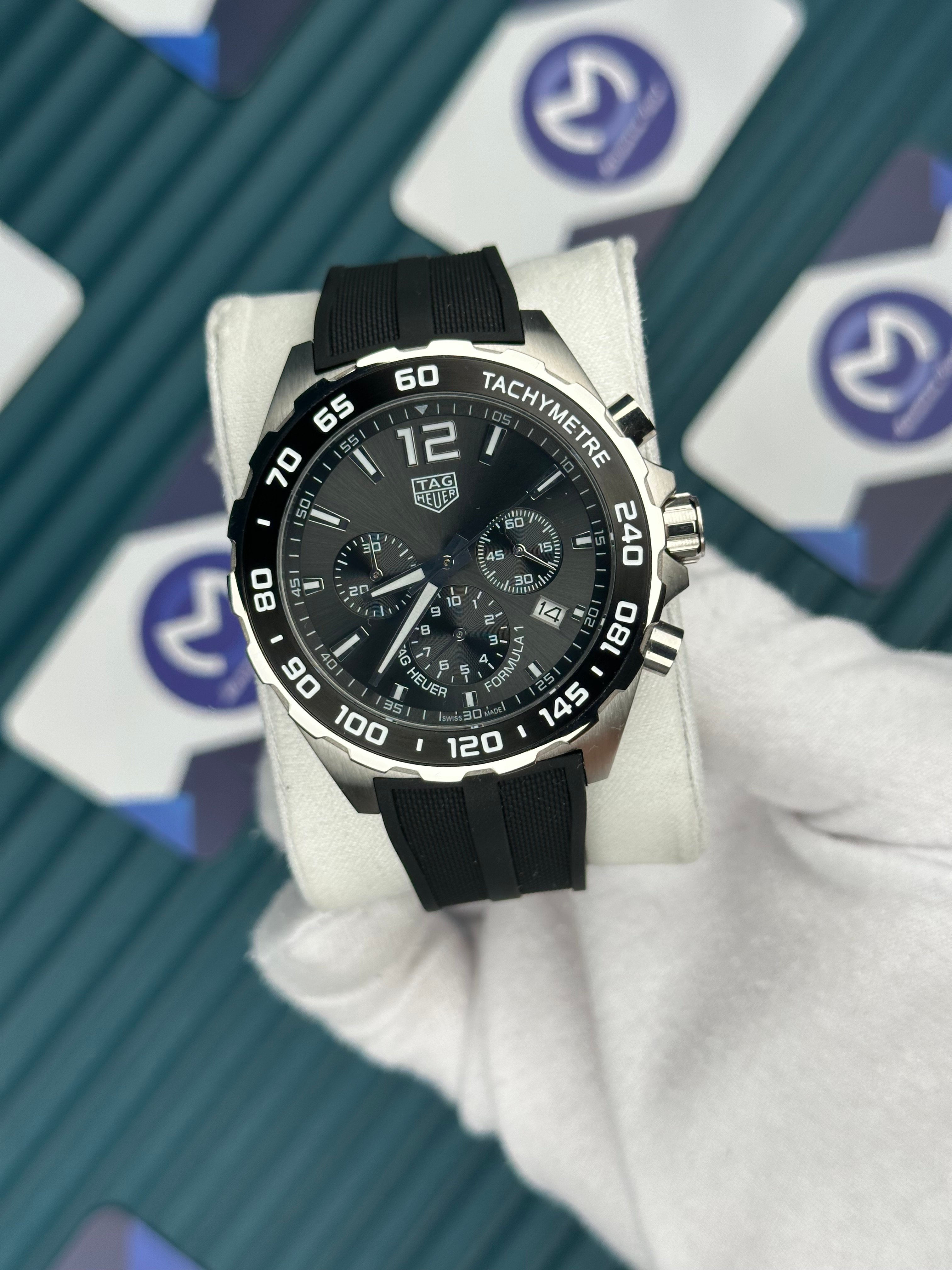 Tagheuer Kauçuk Gri Kadran  Fonksiyonlu 