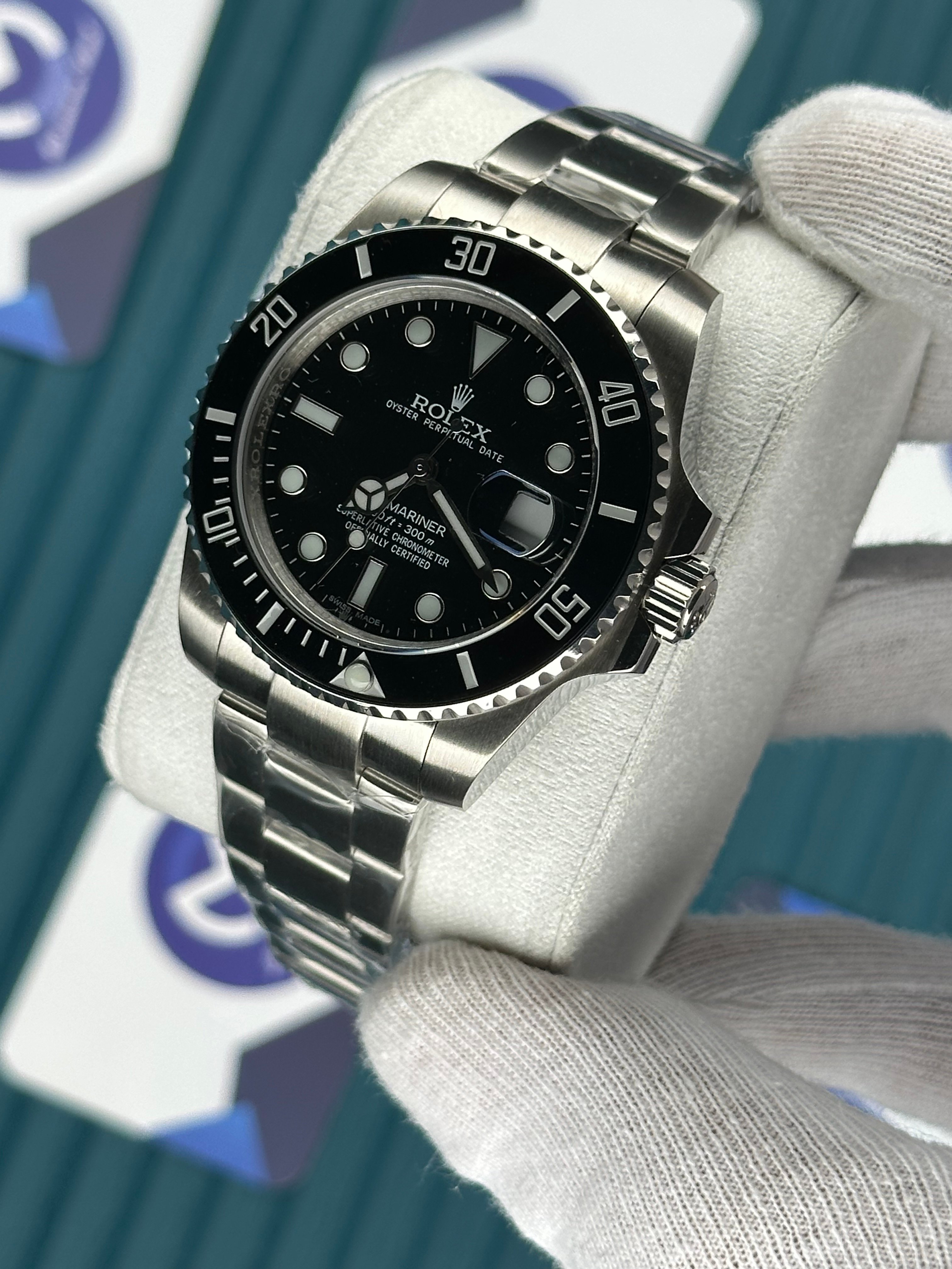 ROLEX SUBMARINER BLACK DIAL CLASSIC SILVER OYSTER