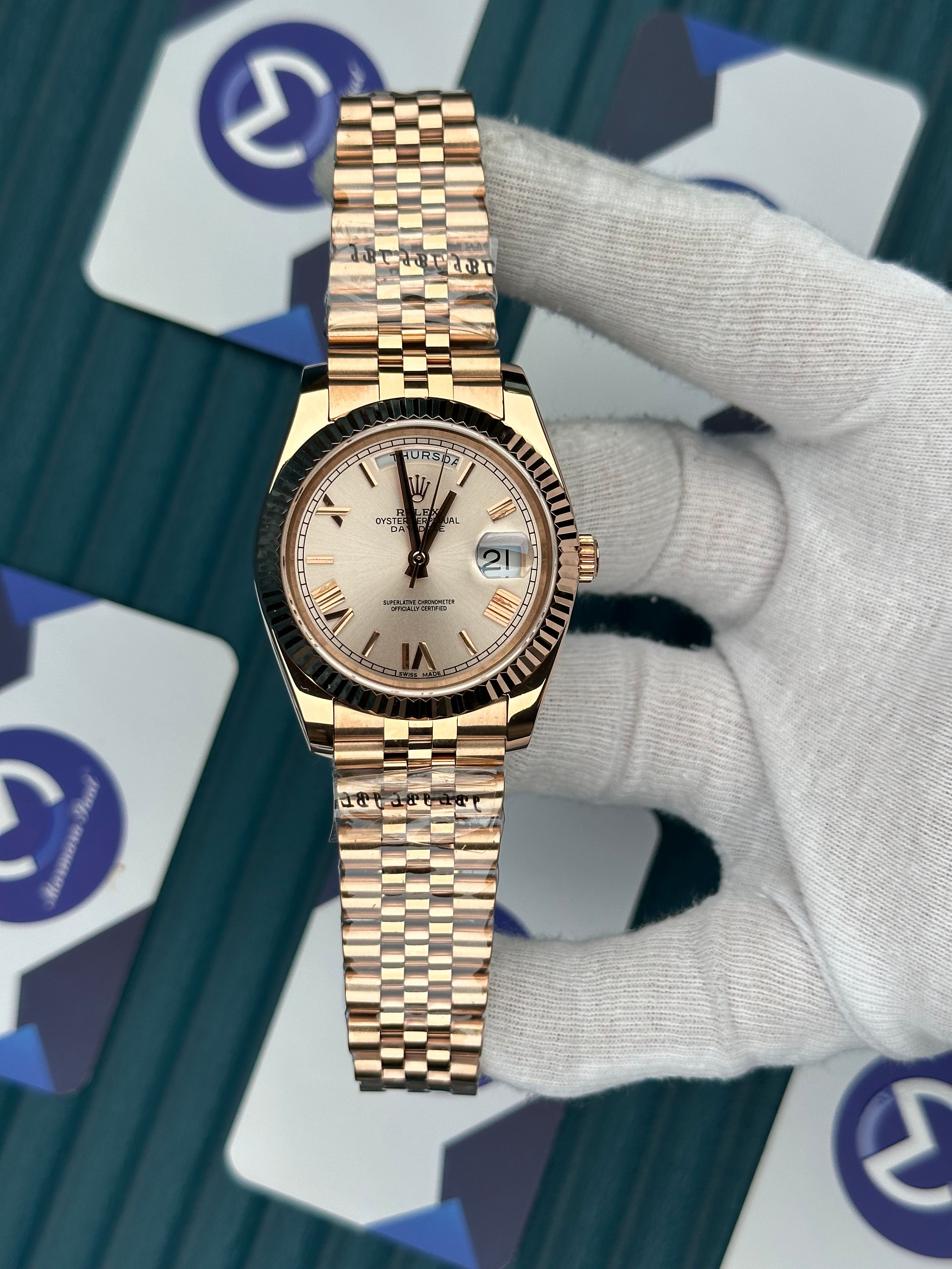 ROLEX DAY-DATE ROSE DIAL ROSE JUBILE