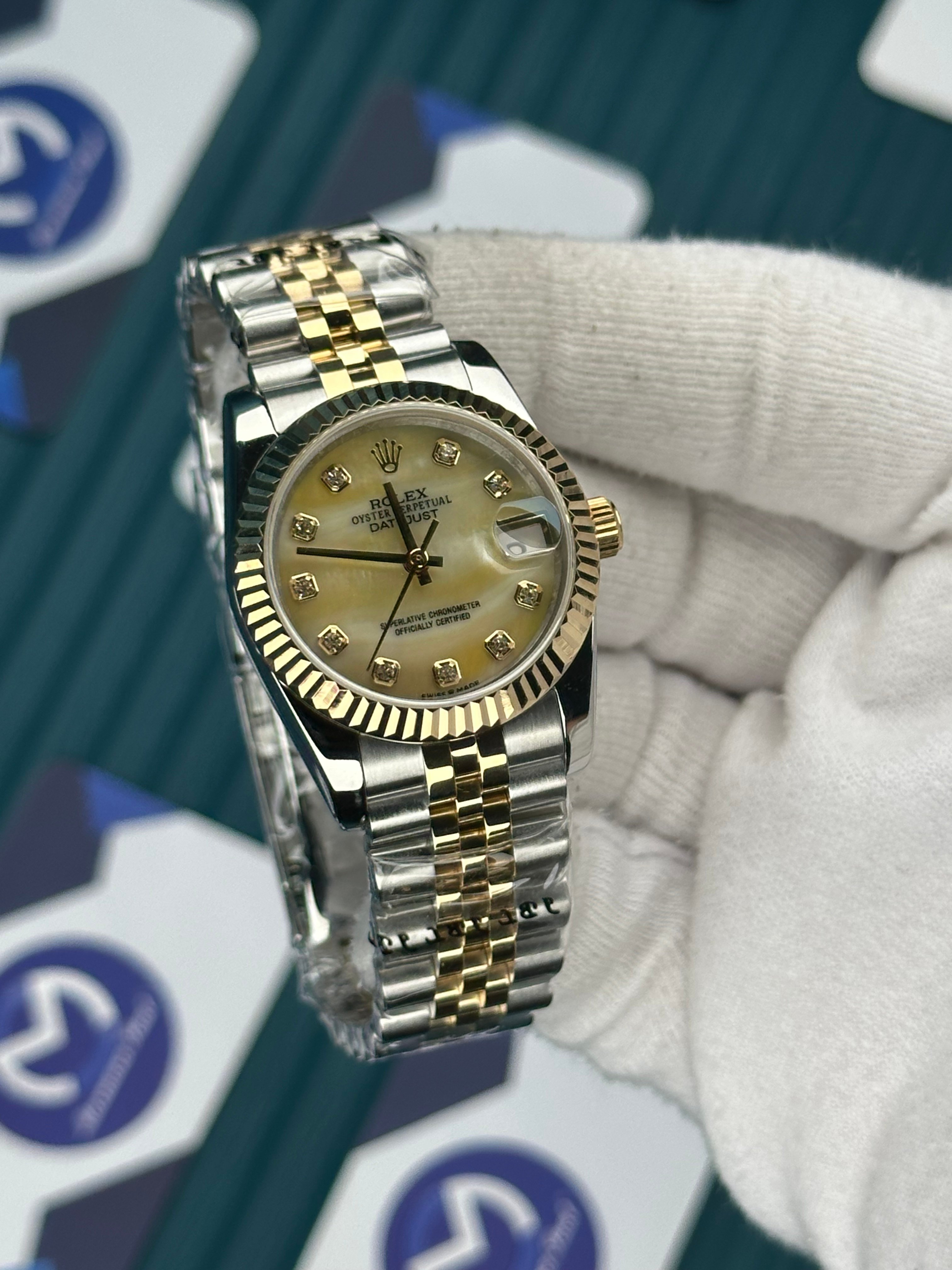 ROLEX 31 SEDEFLİ GOLD KADRAN GOLD-SILVER JUBILEE