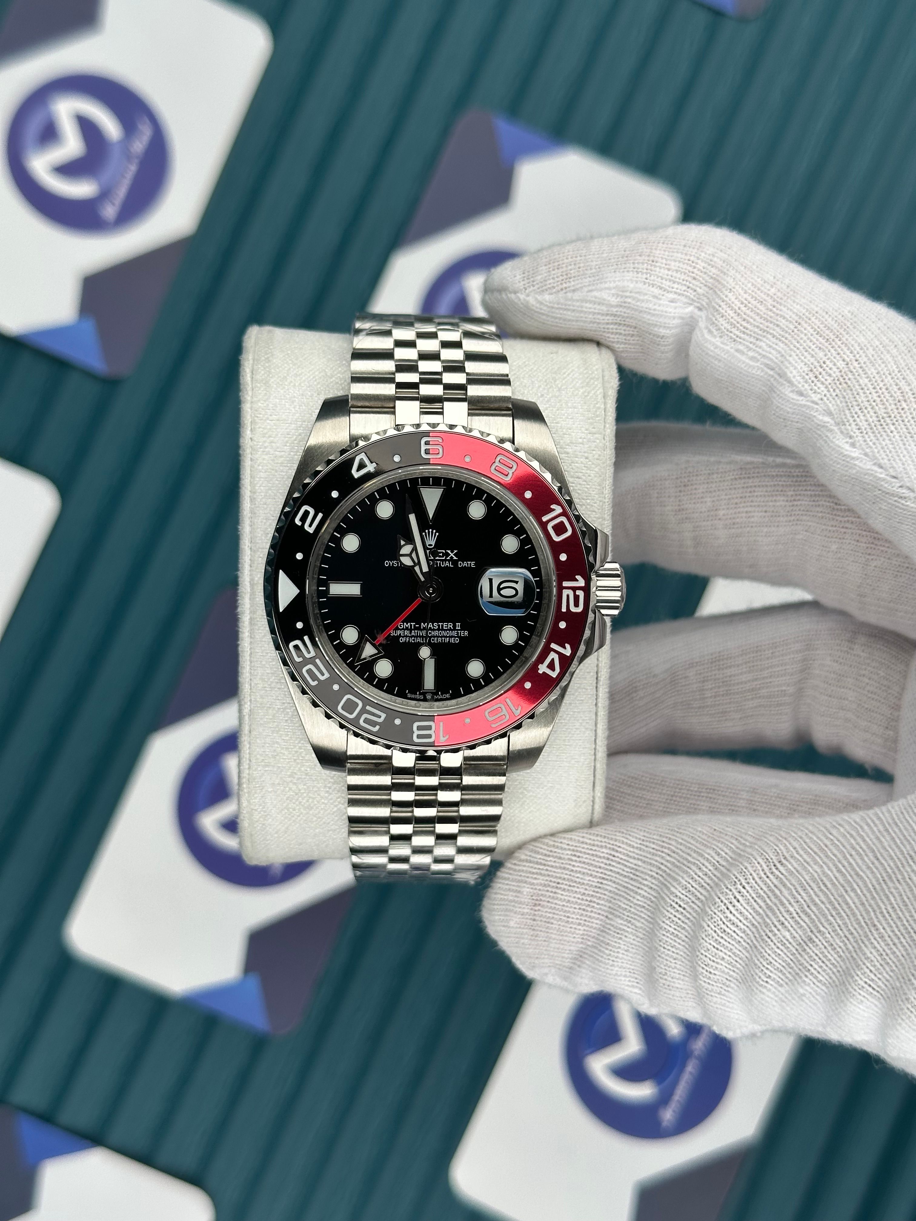 ROLEX GMT MASTER II BLACK DIAL COCO COLA JUBILE