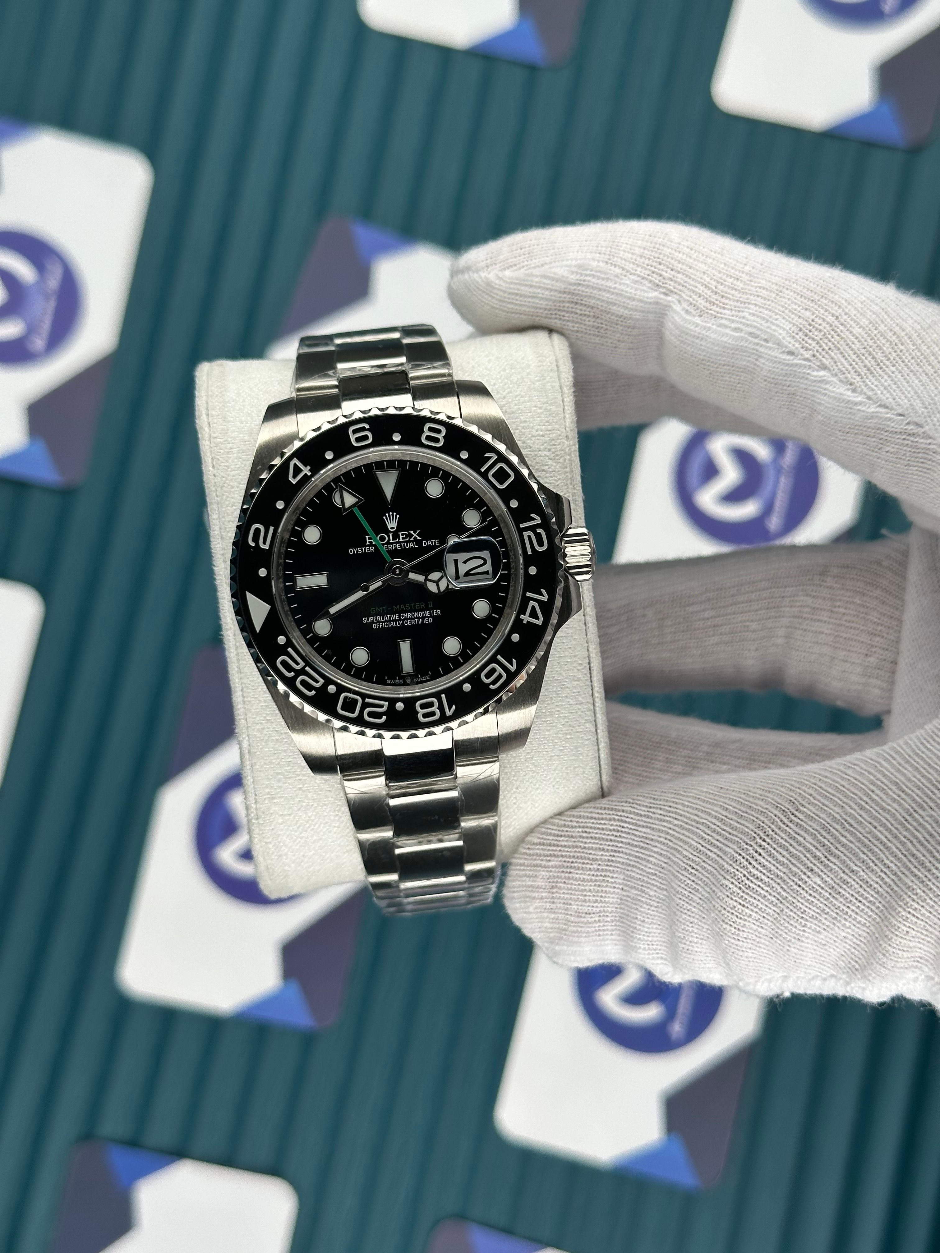 ROLEX GMT MASTER II BLACK DIAL BLACK BEZEL
