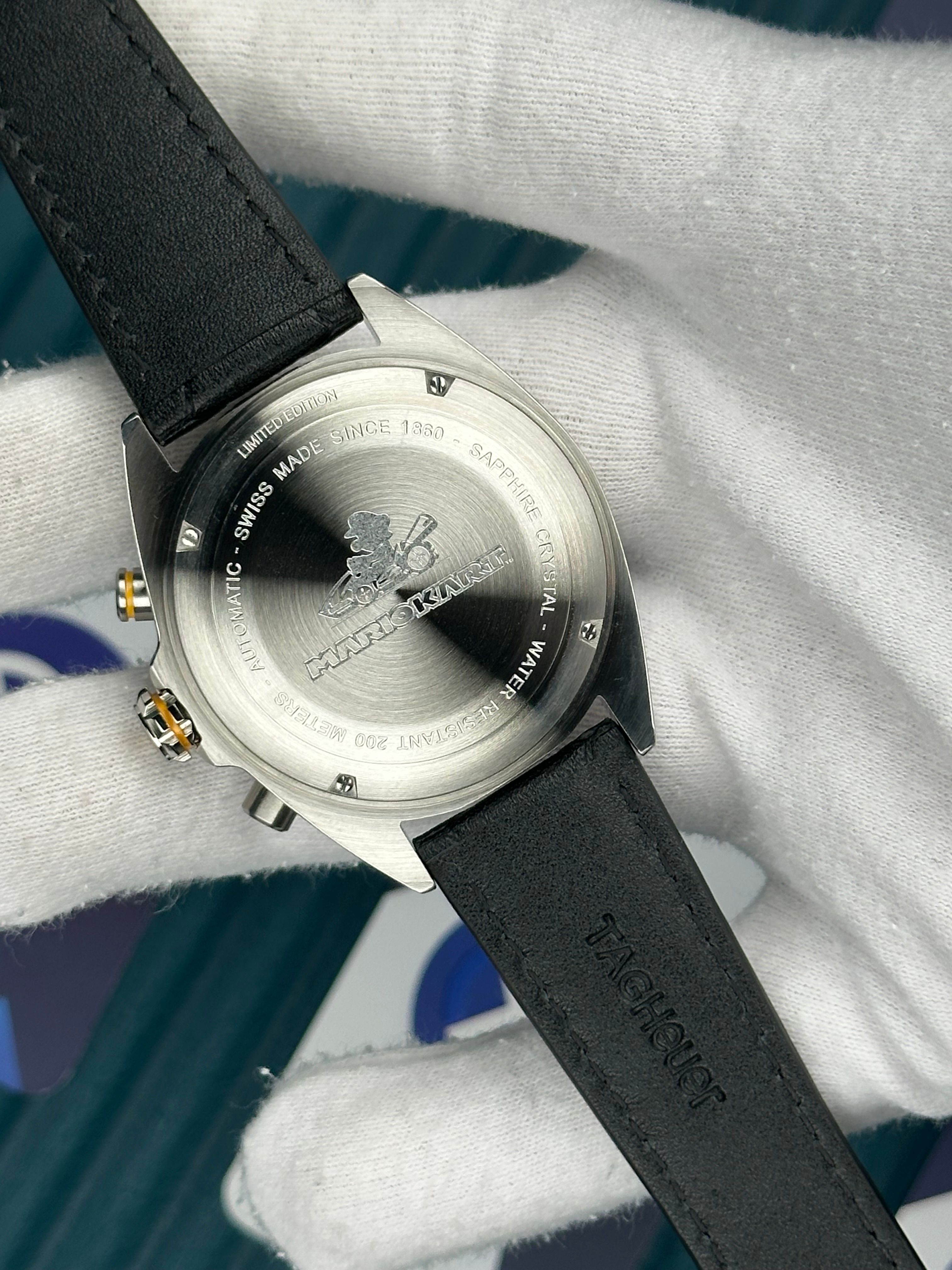 Tagheuer Formula 1 Calibre 15 Deri Kordon Sarı Şerit Detay