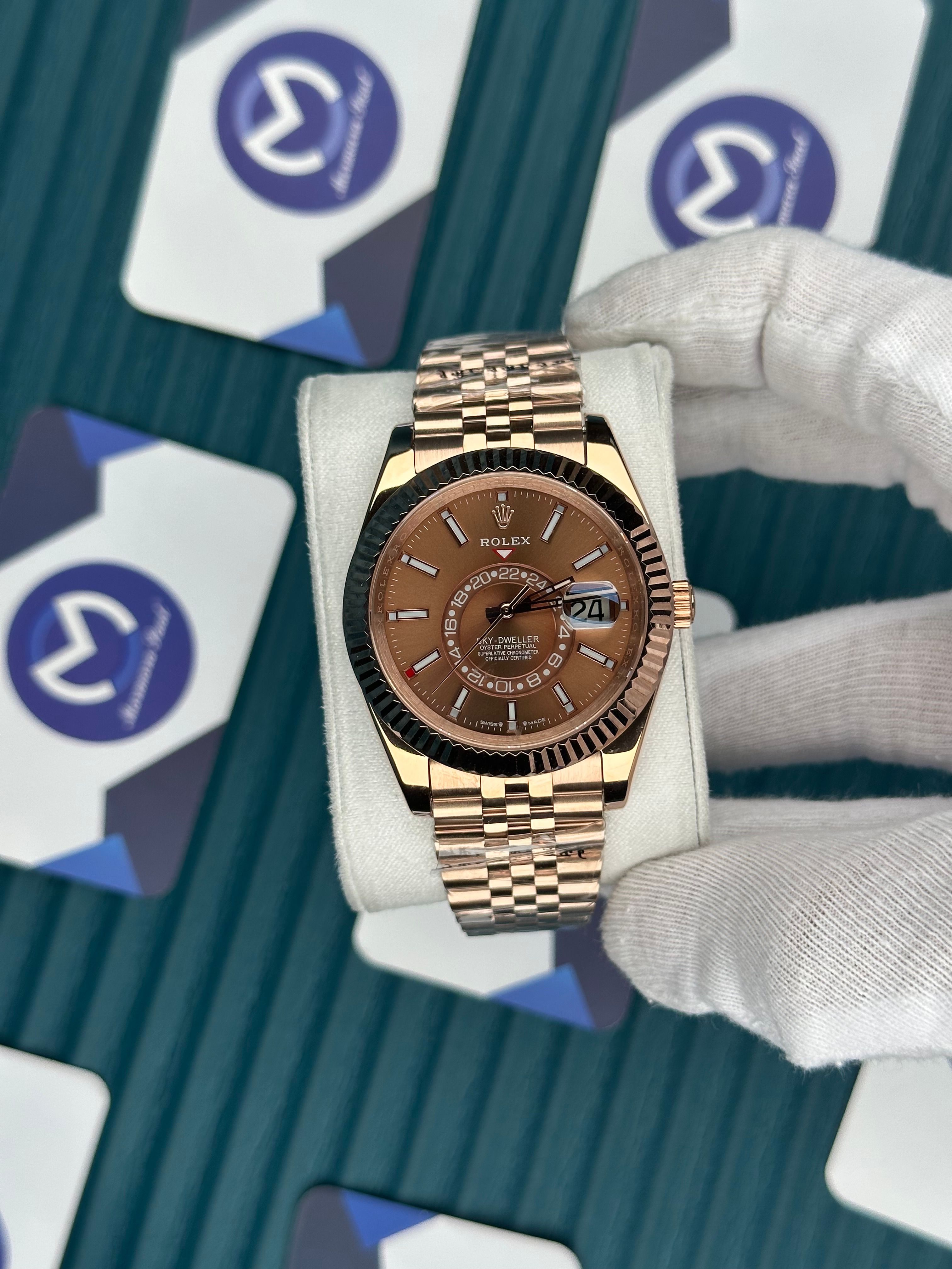 ROLEX SKY-DWELLER CHOCOLATE JUBILE