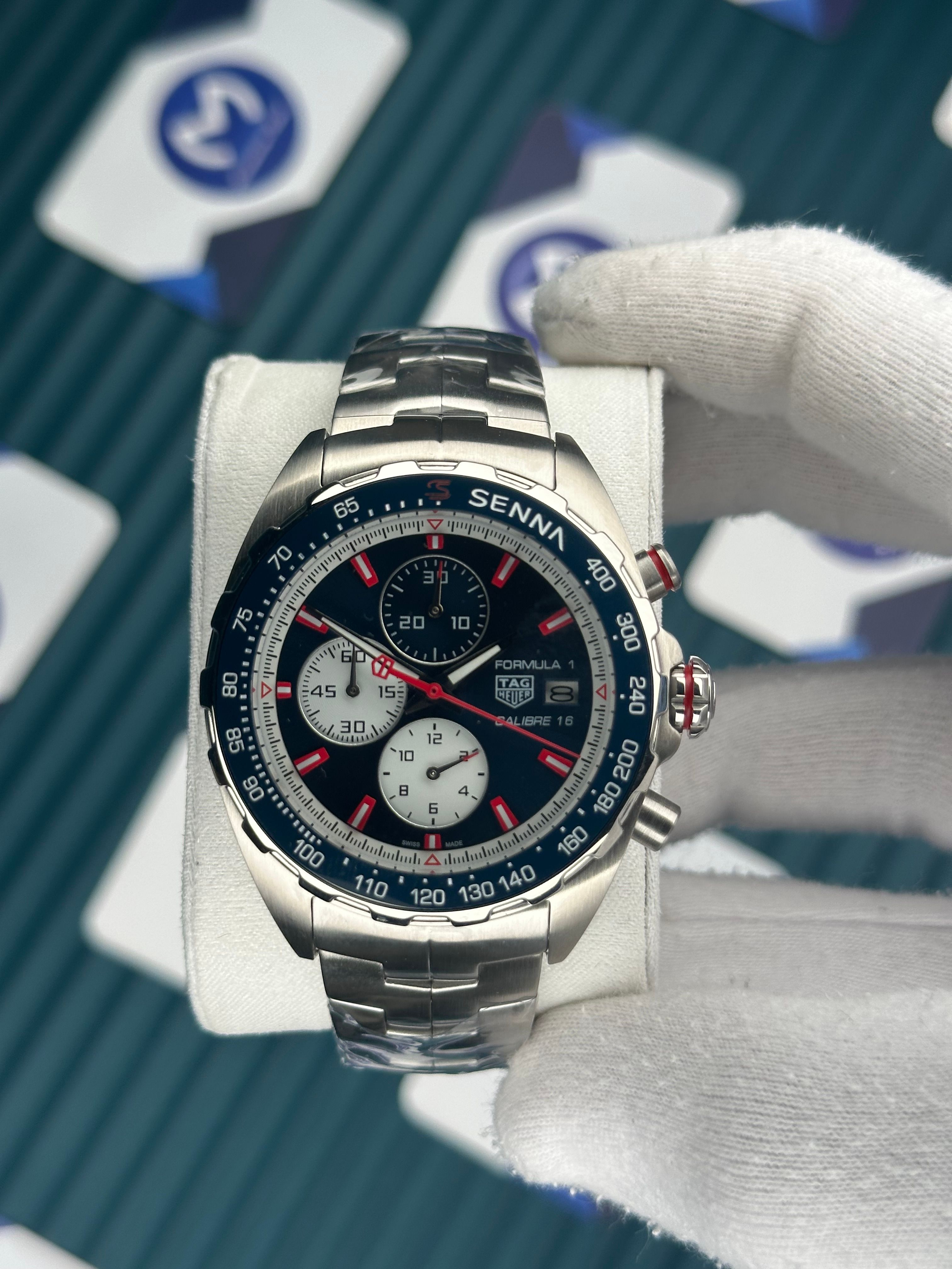 Tagheuer Carrera Formula 1 Calibre 16 Fonksiyonlu Mavi Kadran