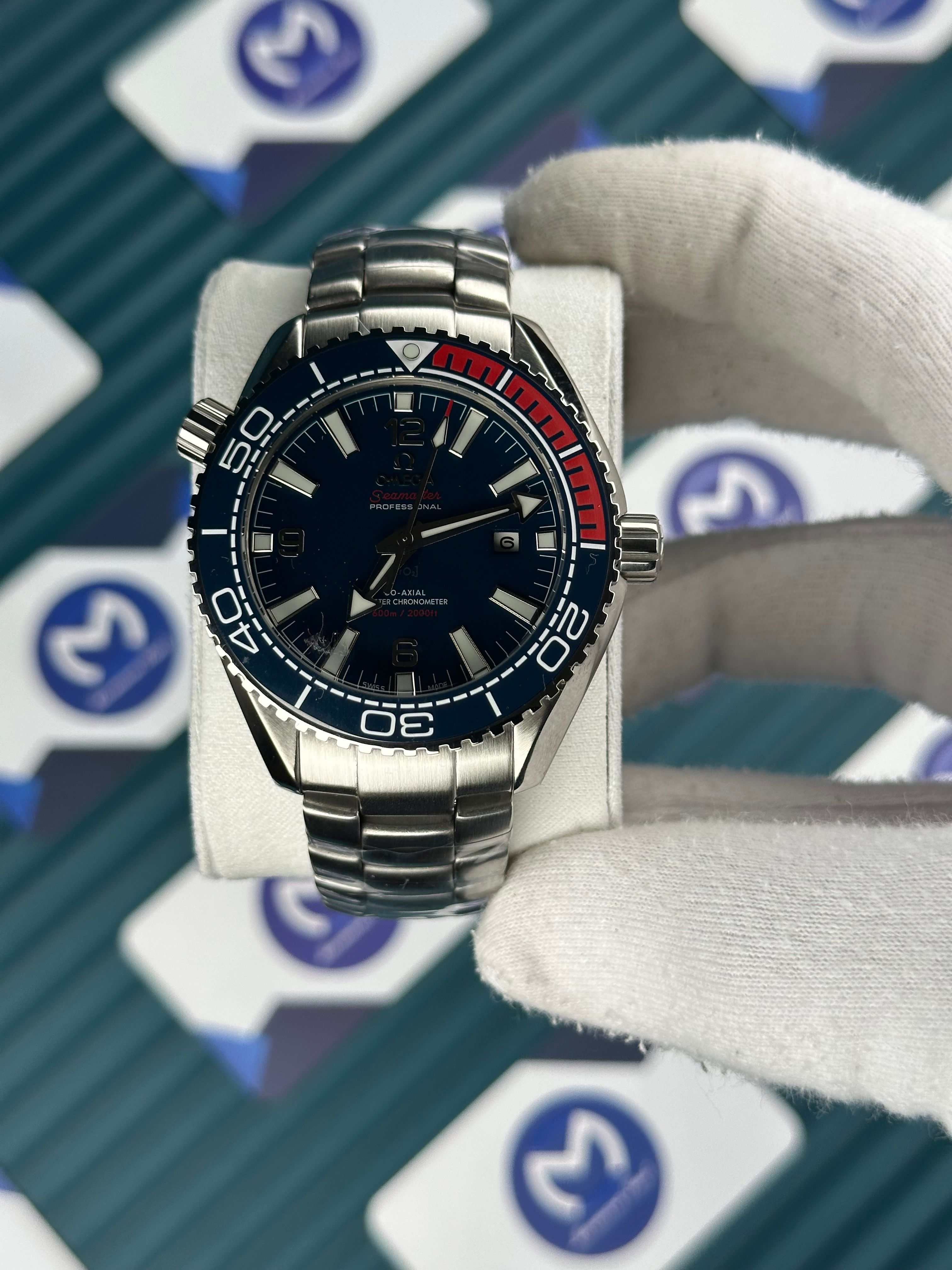 Omega Seamaster Planet Ocean Navy Mavi Kadran 