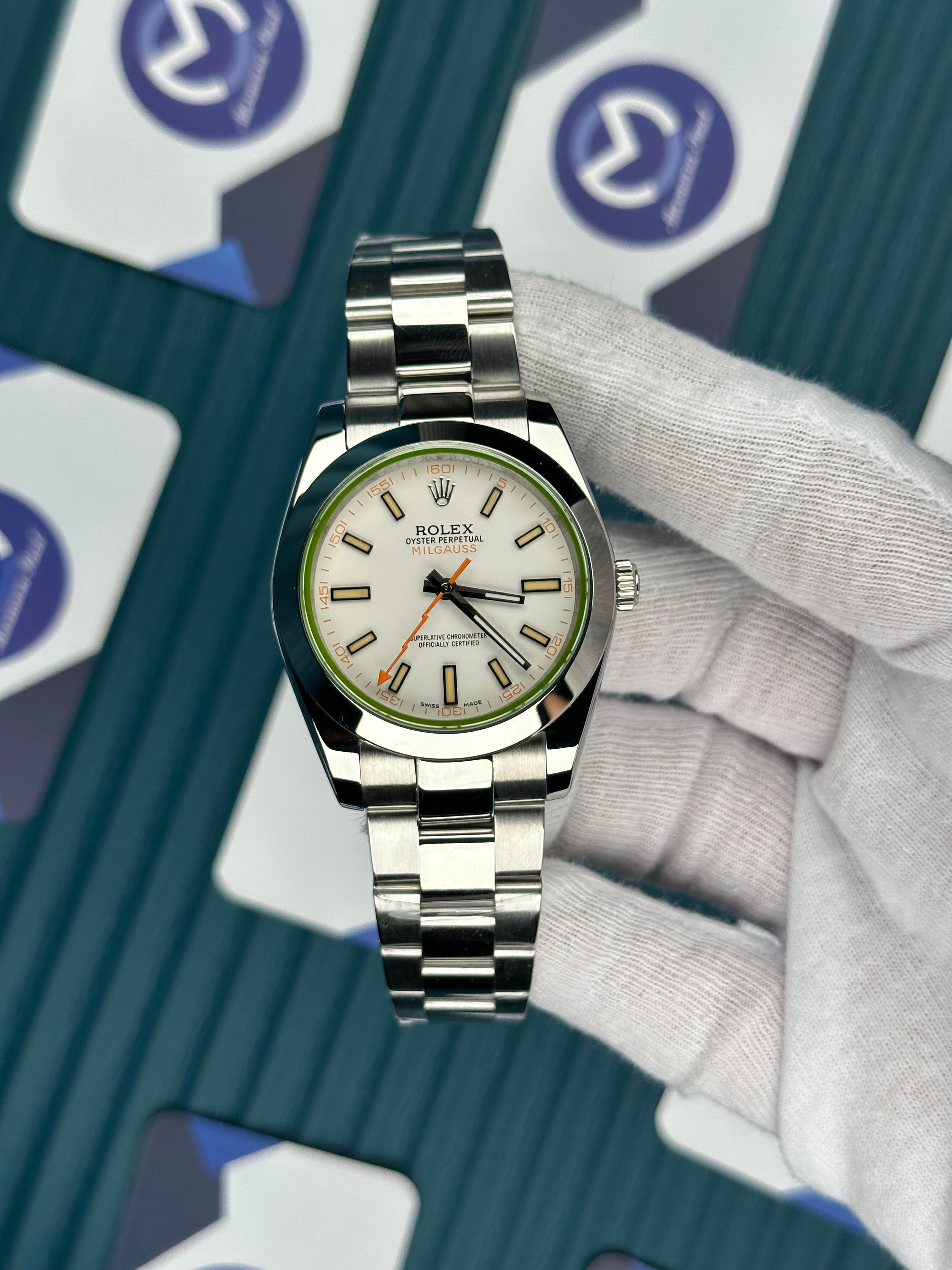 ROLEX MILGAUS WHITE DIAL 