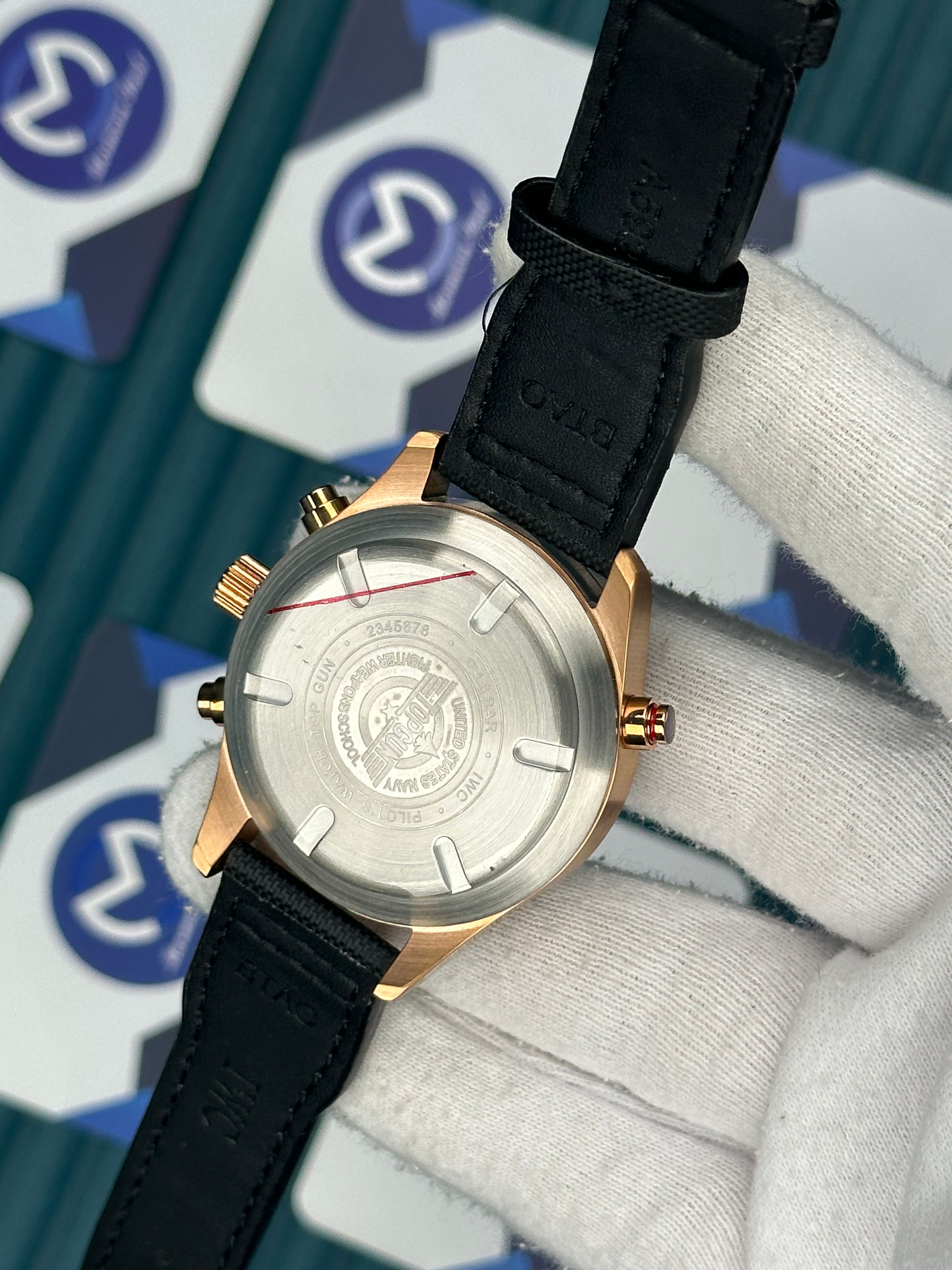 Iwc Edition Le Petit Prince Rose Case Black Dial 