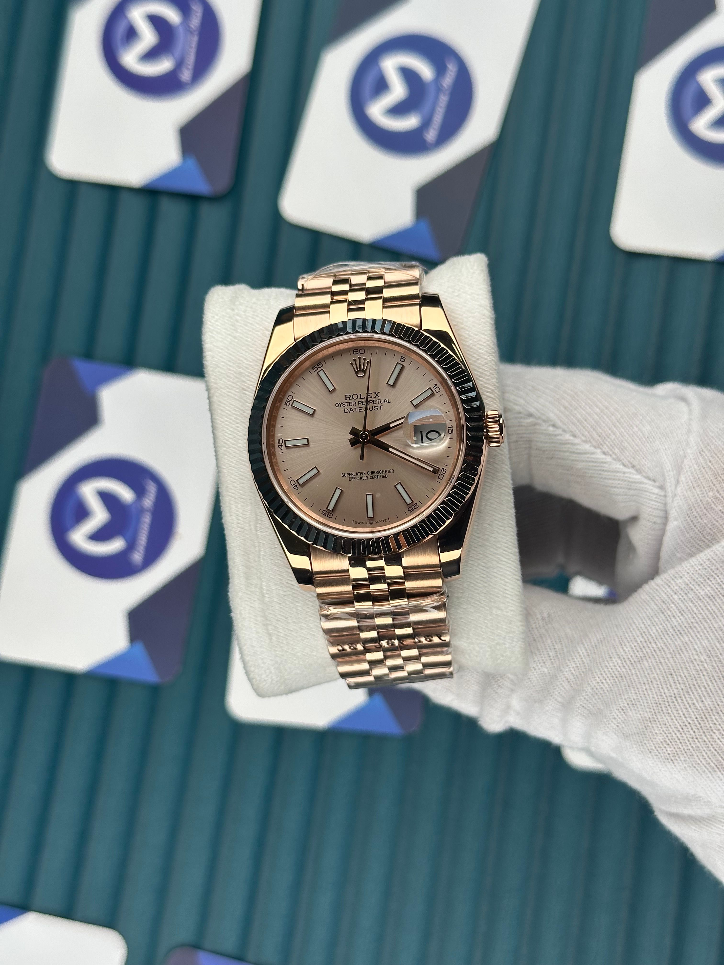 ROLEX DATEJUST ROSE DIAL ROSE JUBILE